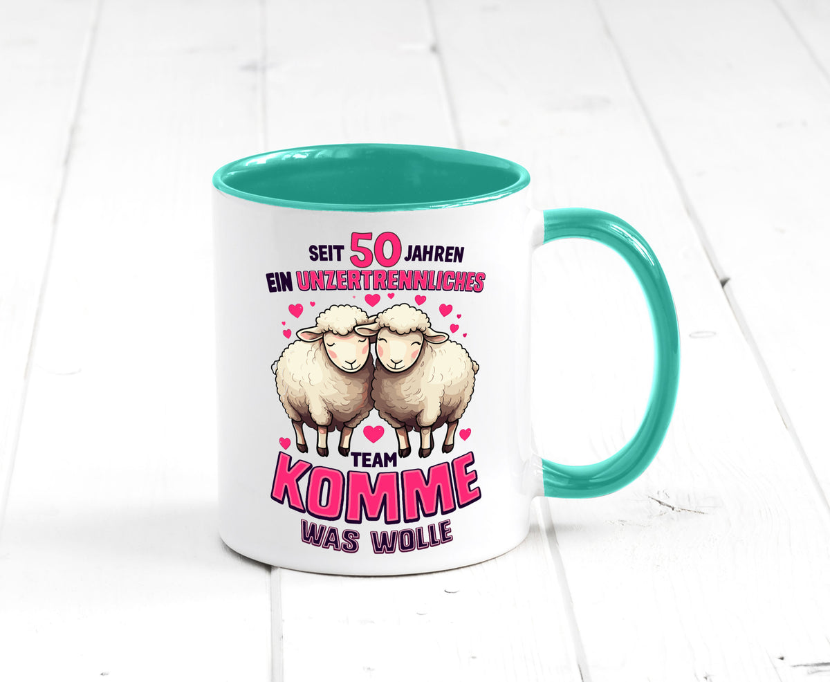 50 Jahre Verheiratet | ein Team Ehepaar Geschenk Humor Geschenkidee lustiger Tasse