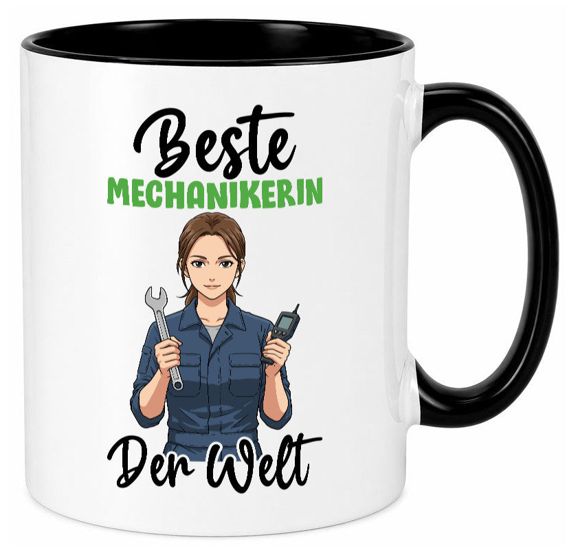 Beste Mechanikerin | KFZ v2 Humor Geschenkidee Tasse