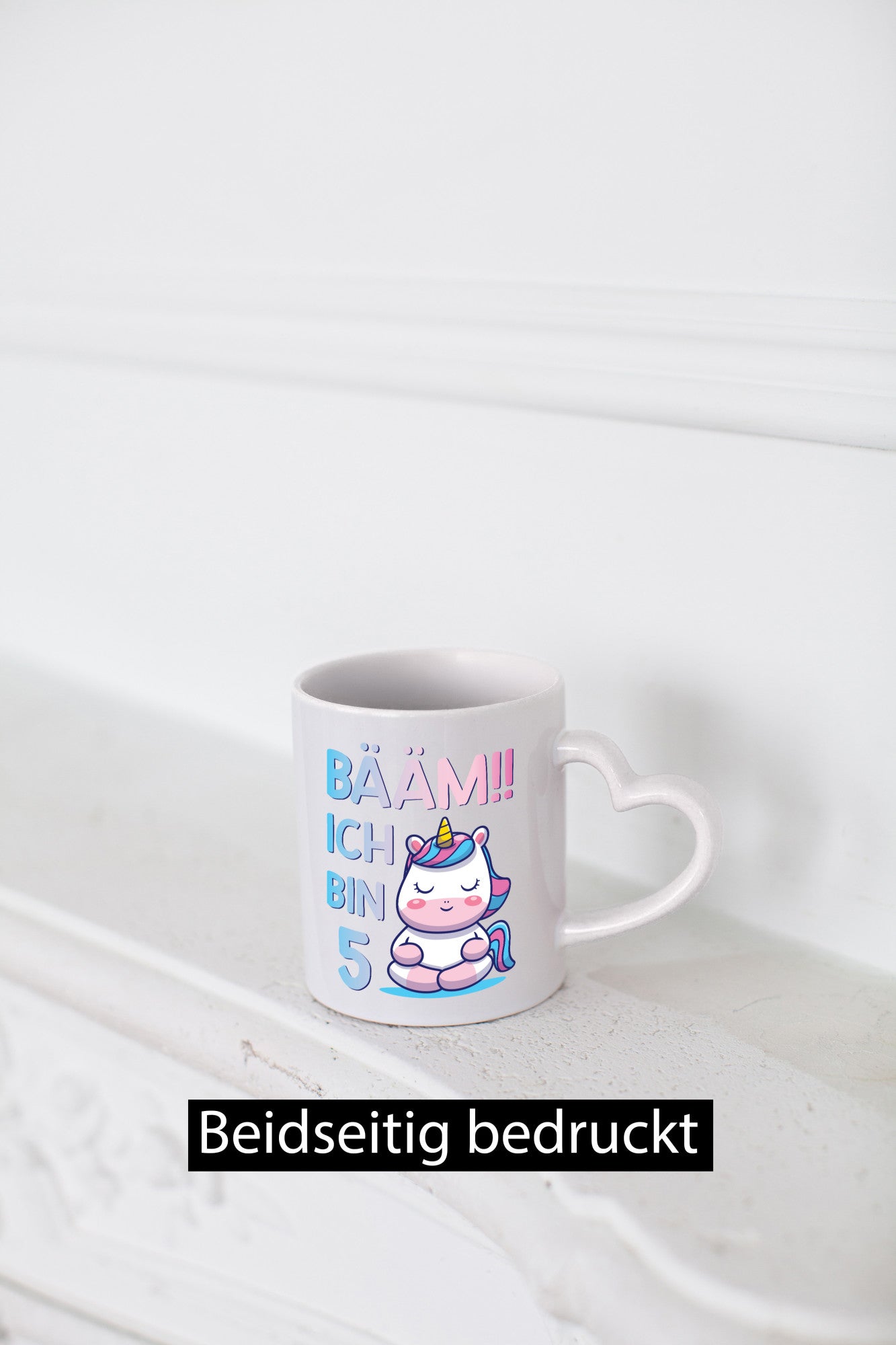 Baam!! Ich bin 5 | Einhorn Geschenkidee Humor Tasse