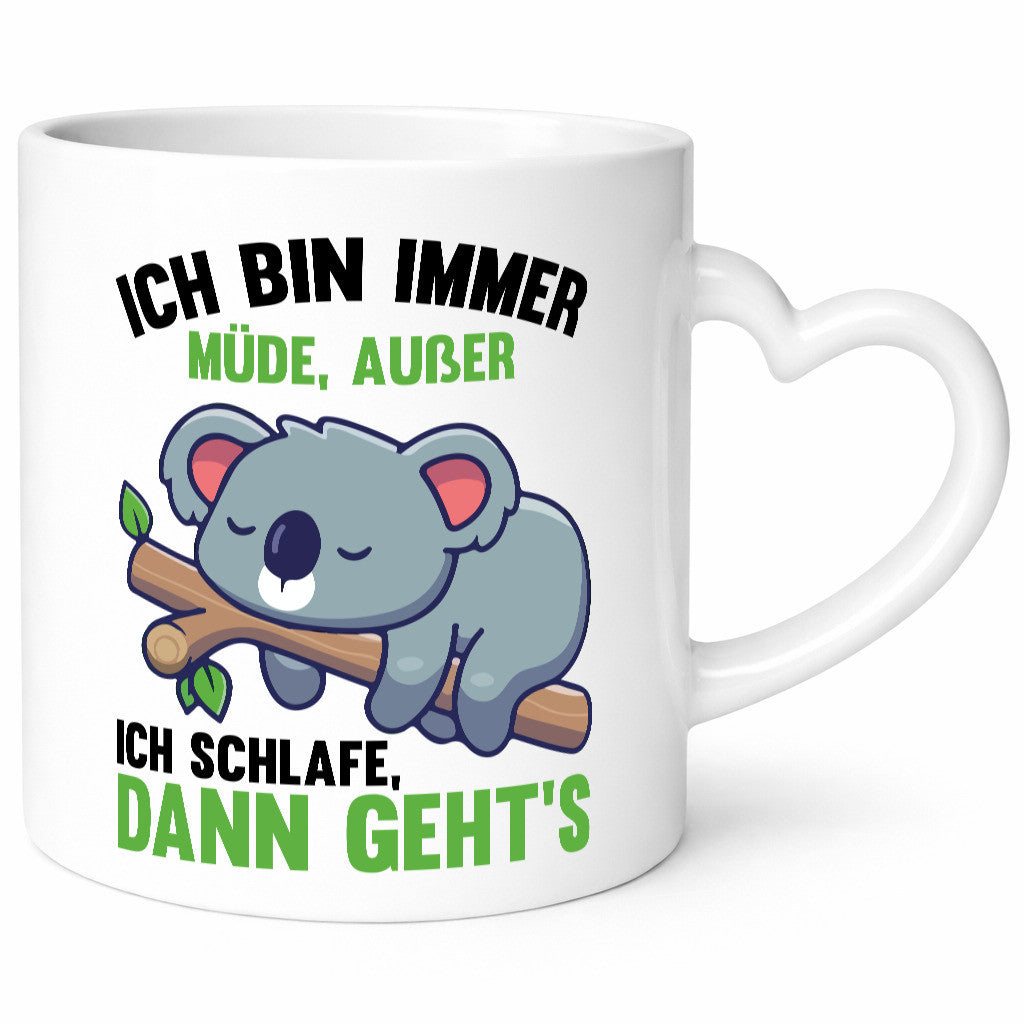 Ich bin immer müde | Schlafmütze Koala Comic Schlafen lustiger Spruch Geschenk
