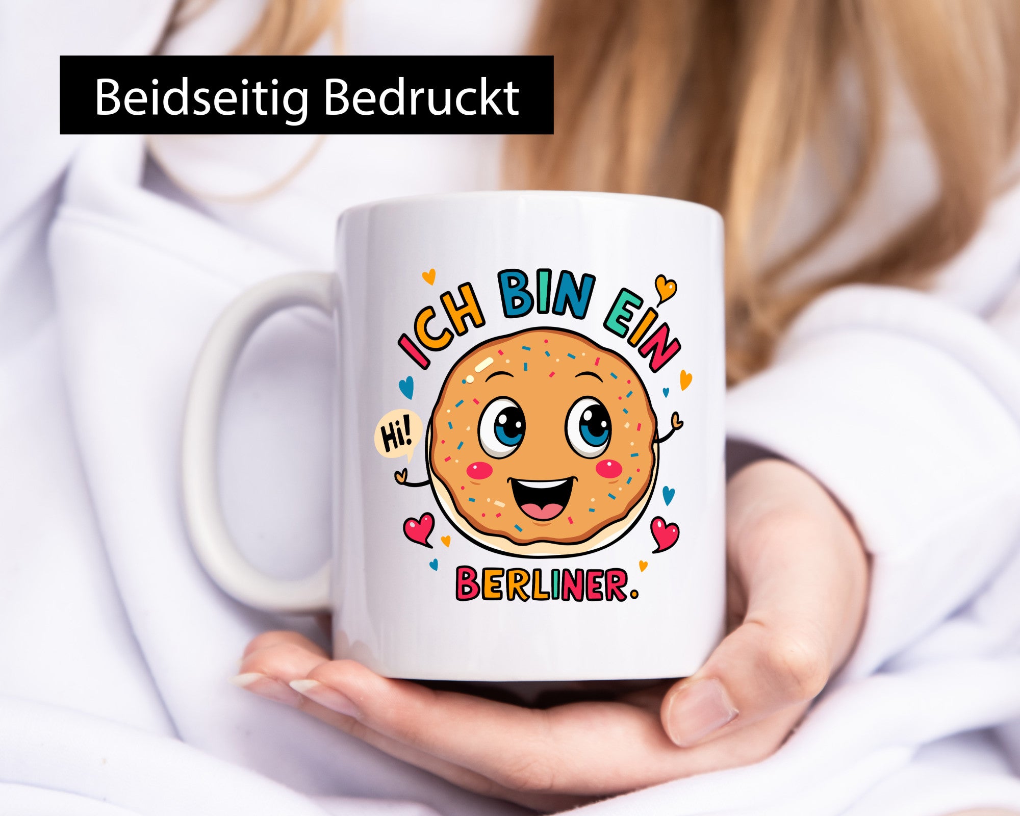 Ich bin ein Berliner | Krapfen Pfannkuchen Humor Geschenkidee Tasse