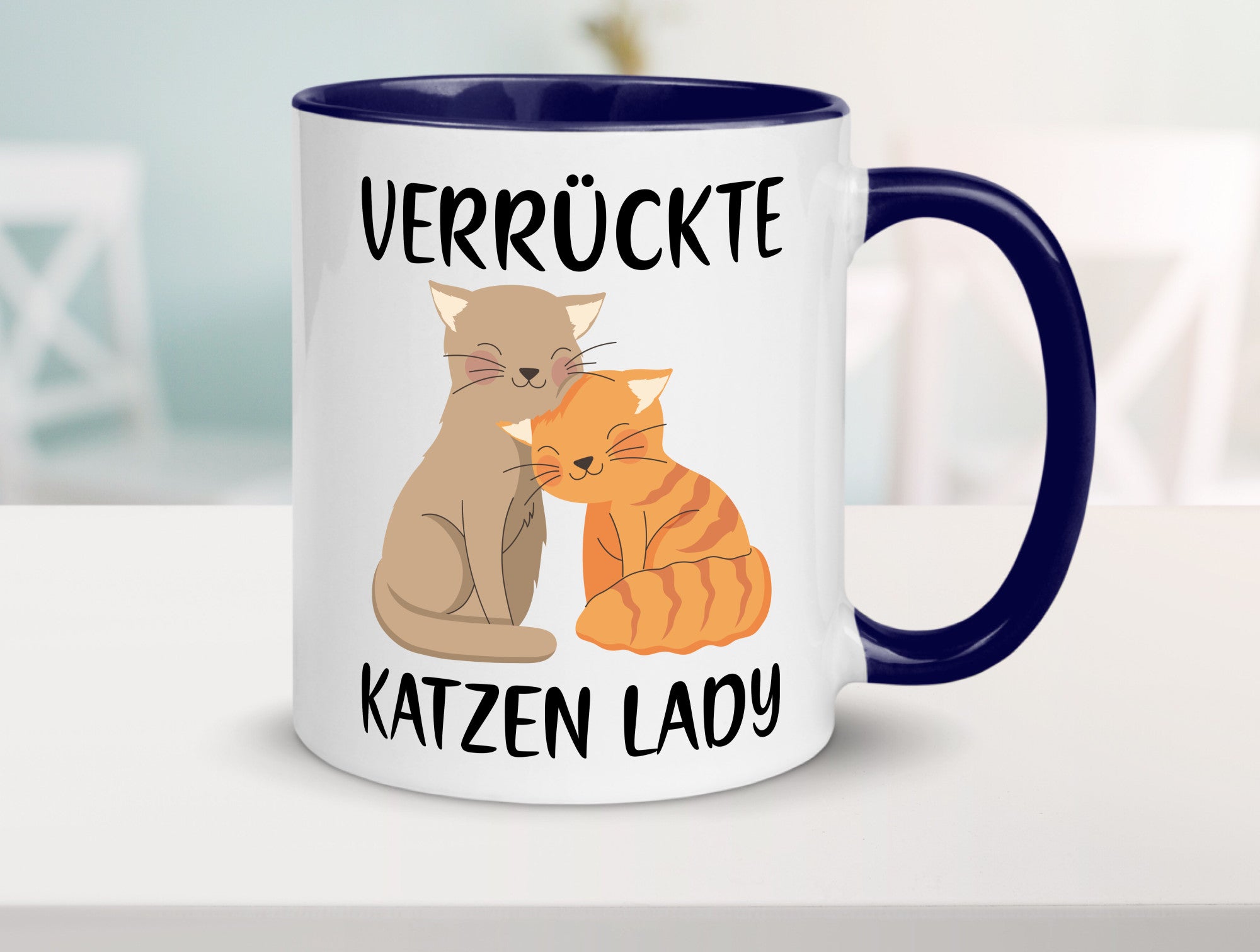 Verrückte Katzen Lady | Ich liebe Katzenliebhaber Geschenk Tierliebhaber Humor