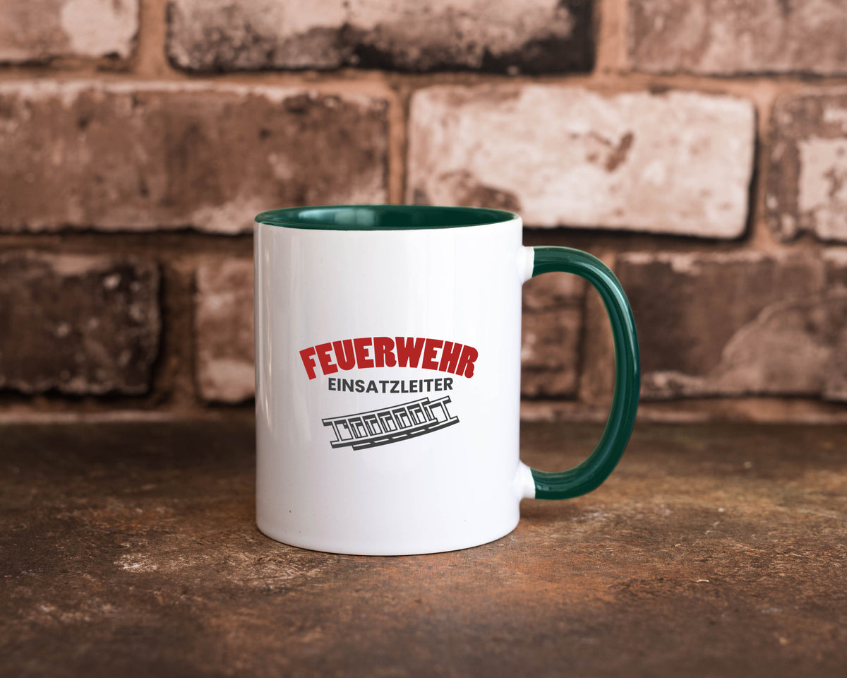 Feuerweher Einsatzleiter | Feuerwehrmann Feuerlöscher Geschenk Humor Tasse
