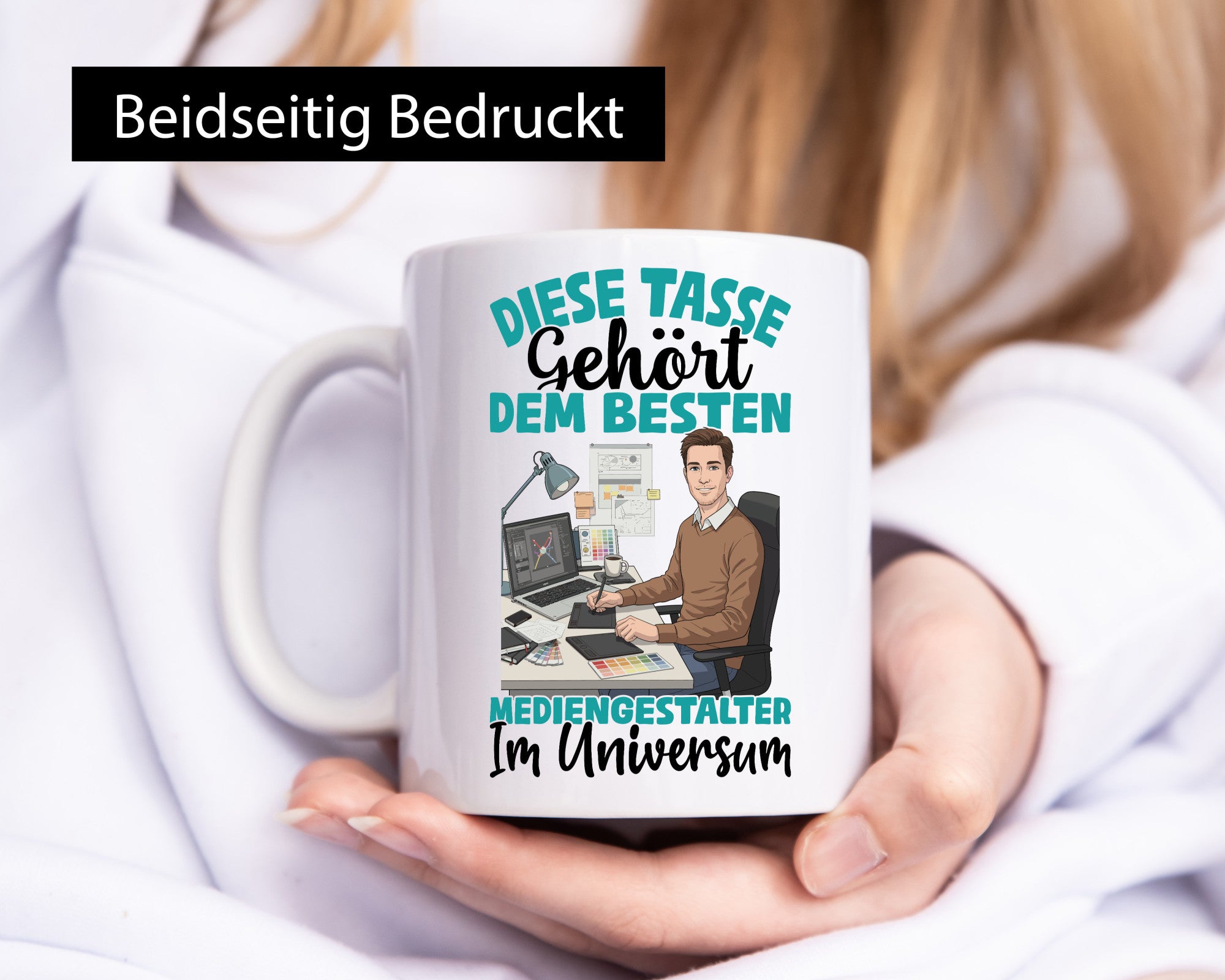 Im Universum: Mediengestalter | Medien Geschenk Humor Geschenkidee lustiger