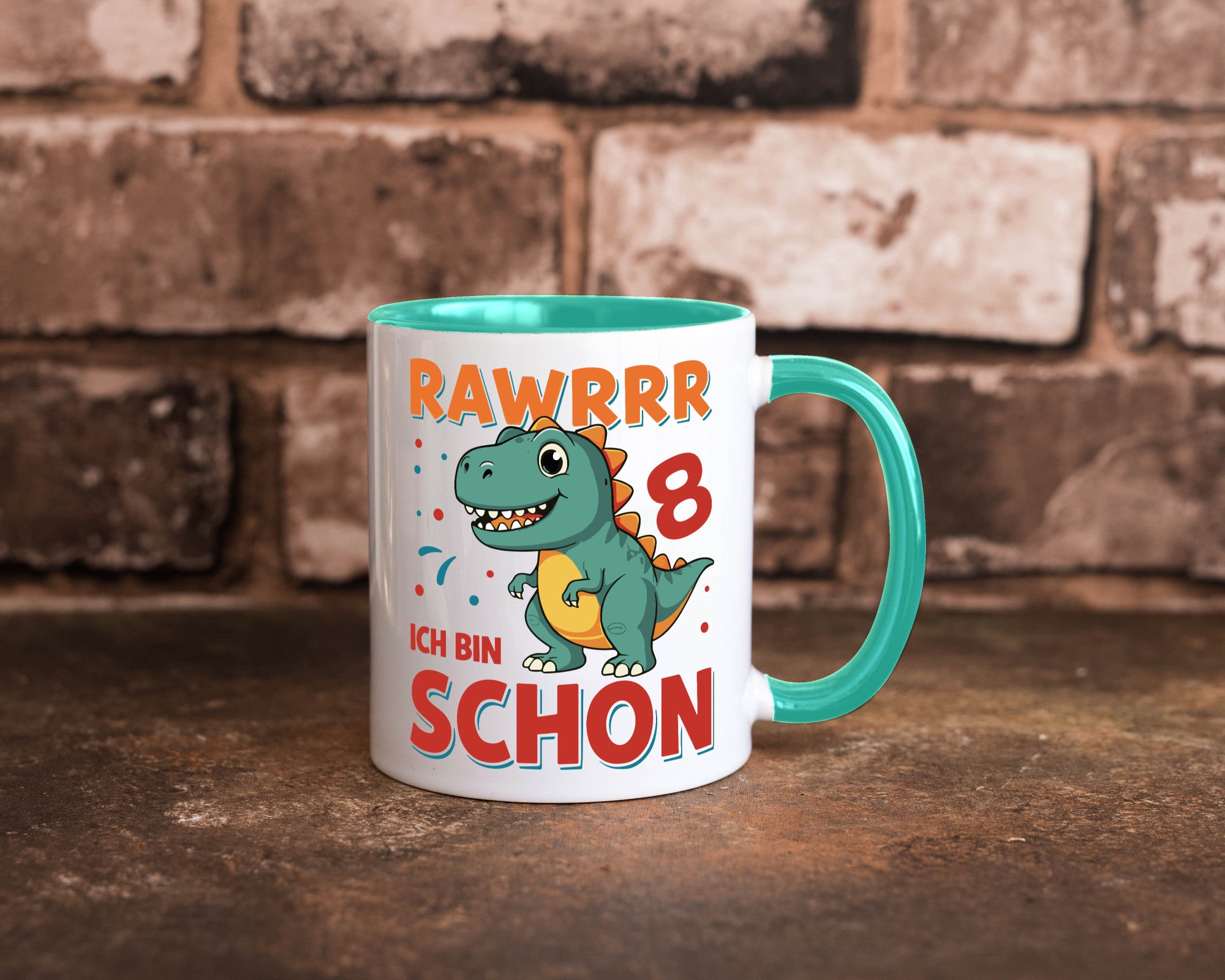 8. Geburtstag | 8 Jahre Raw ich bin schon T-Rex Geschenk Geschenkidee lustiger