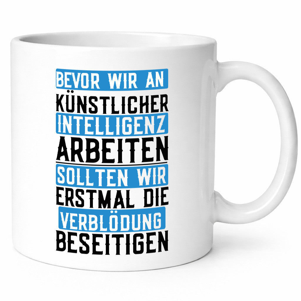 Künstliche Intelligenz | KI AI Verblödung Dummheit Geschenk Humor Geschenkidee