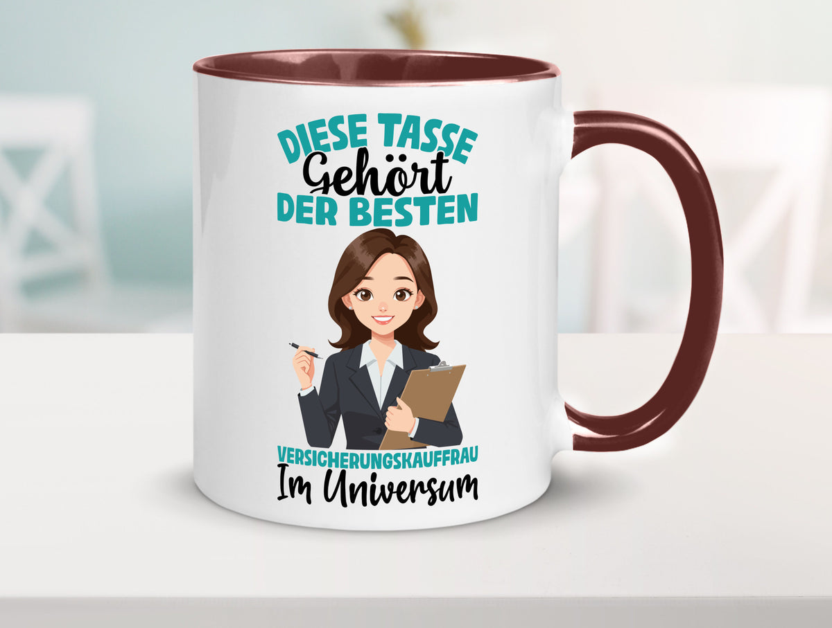 Im Universum: Versicherungskauffrau | Kauffrau lustig Humor Geschenkidee Tasse
