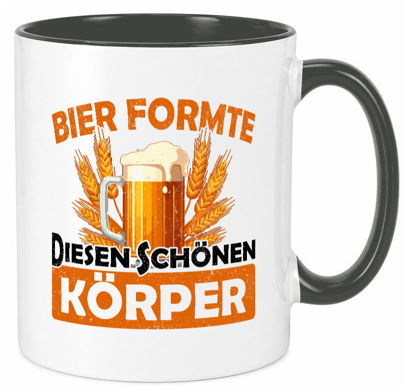 Bier förmte diesen Körper | bierliebhaber v2 Humor Geschenkidee Tasse