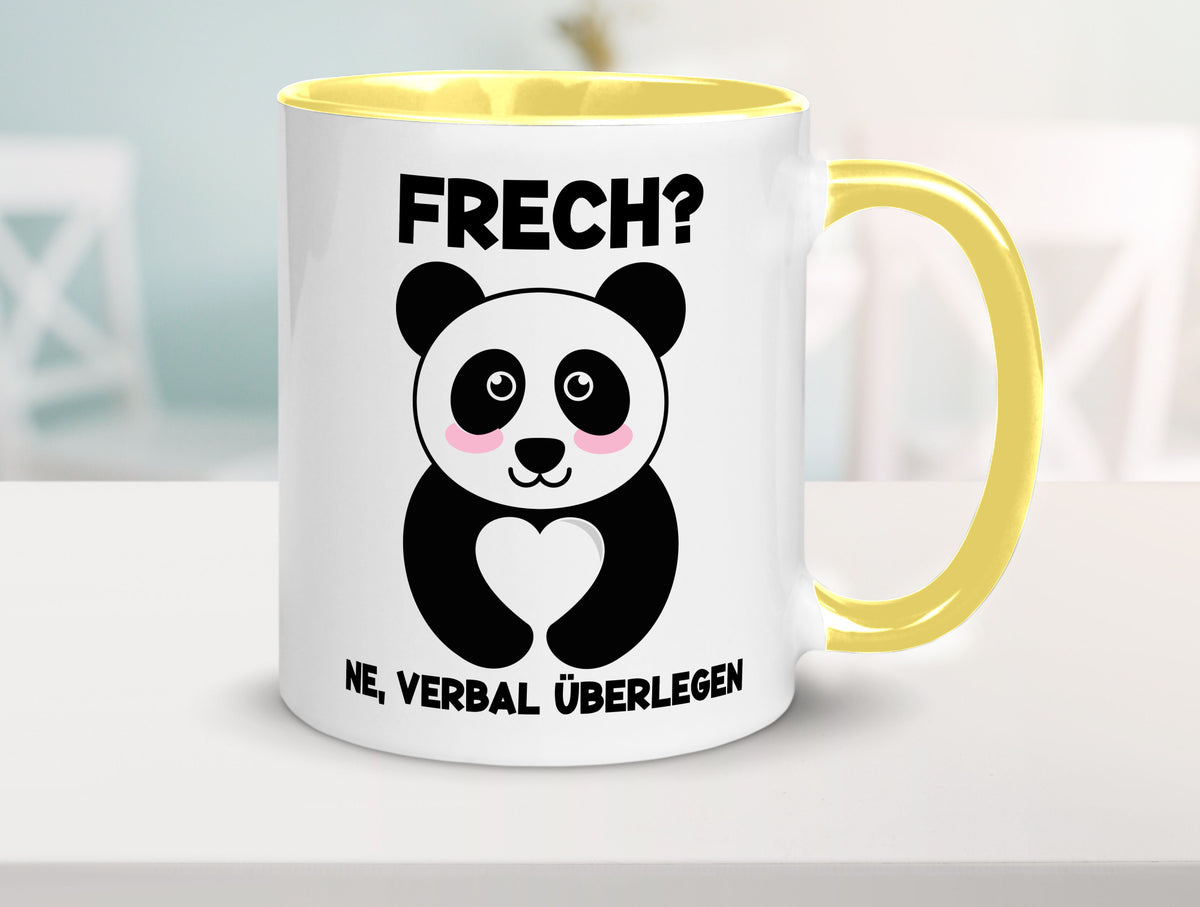 Frech | Verbal überlegen süßer Pandabär kecker Spruch lustiger Geschenk Humor Tasse