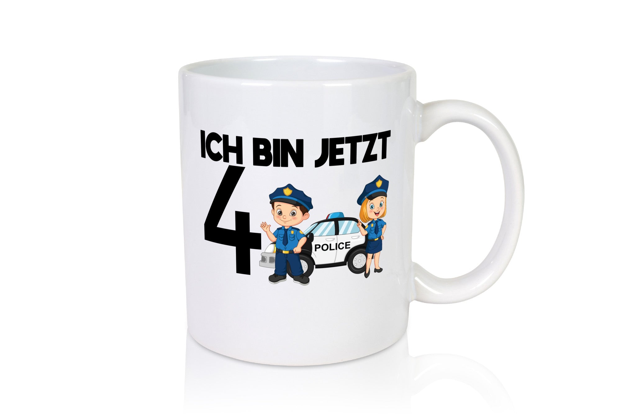 Ich bin jetzt 4 | Polizei 4. Geburtstag Jähriger Geschenk Geschenkidee lustiger