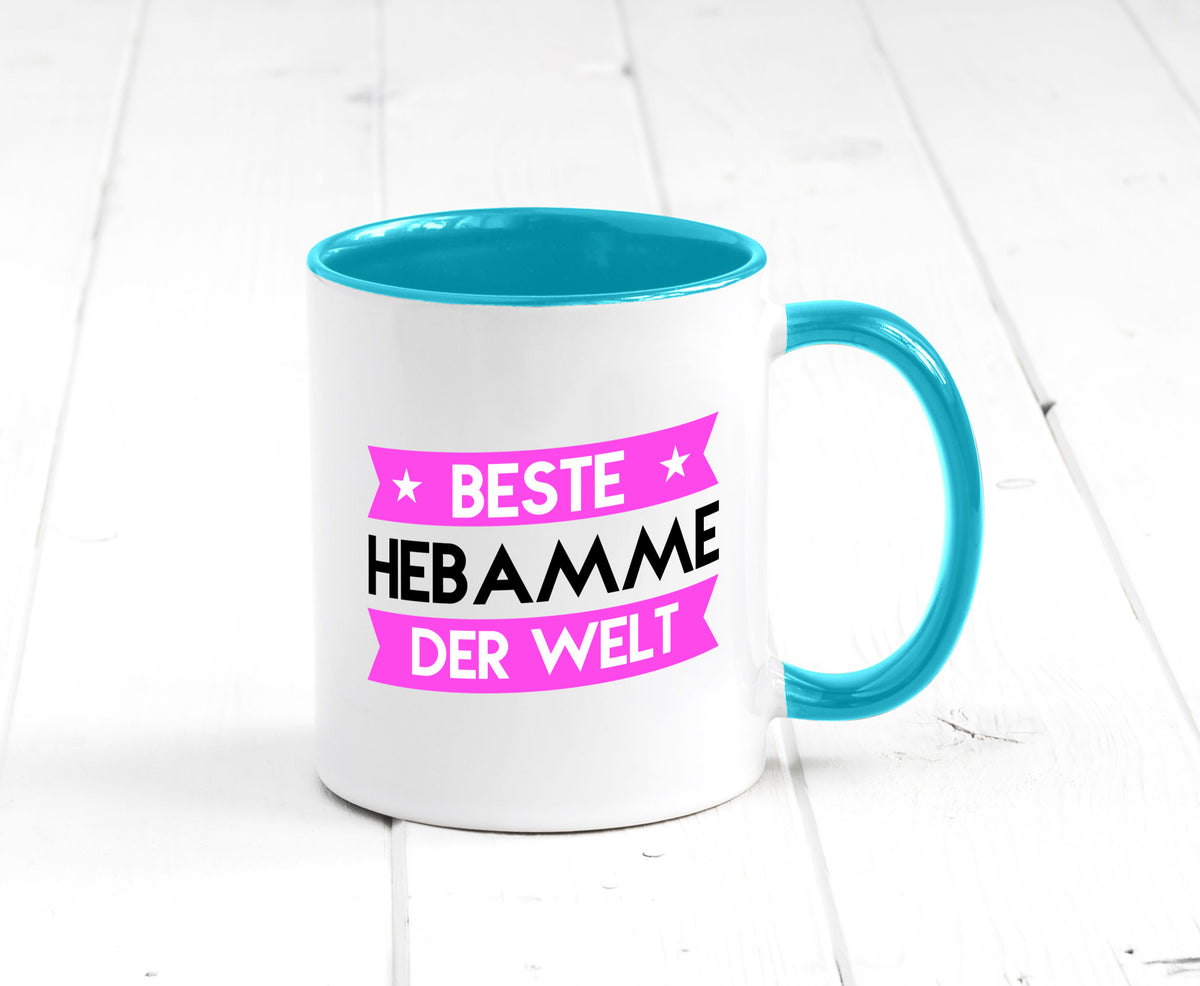 Beste Hebamme | Geburtshilfe lustiger Spruch Geschenk Humor Geschenkidee Tasse