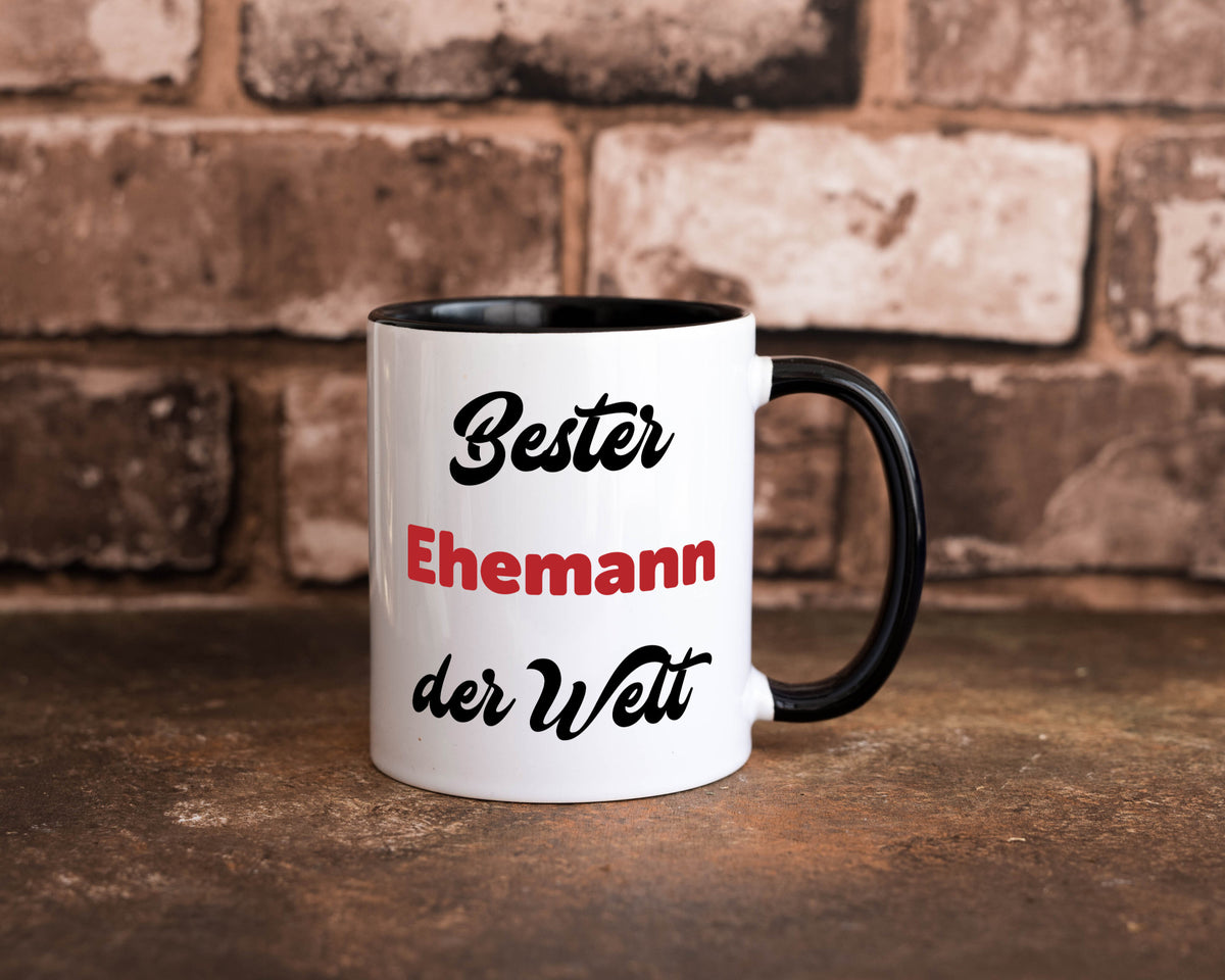 Bester Ehemann der Welt | Ehepaar Geschenkidee Humor Tasse