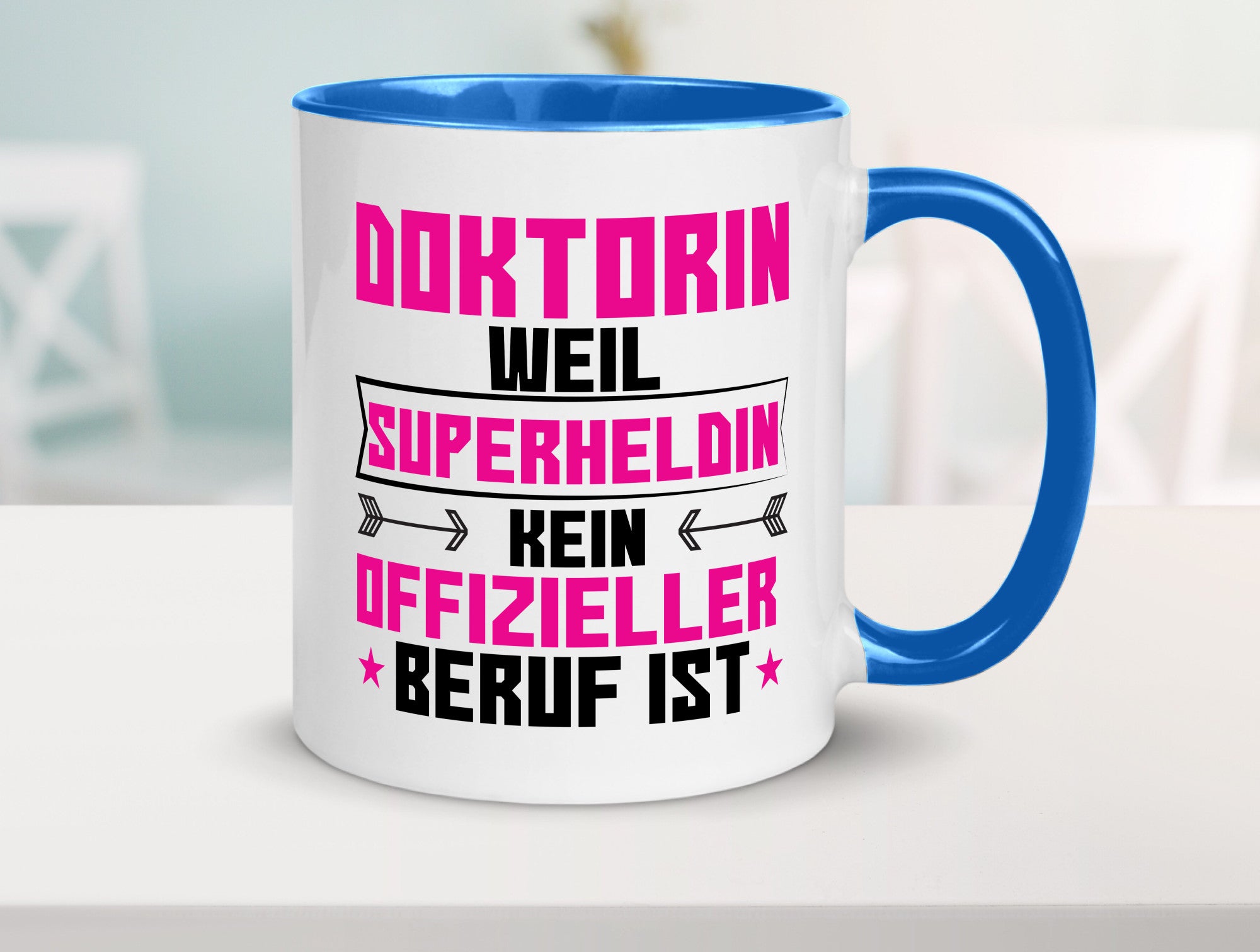 Superheldin Doktorin | Doktorand Doktortitel Geschenkidee Humor Tasse