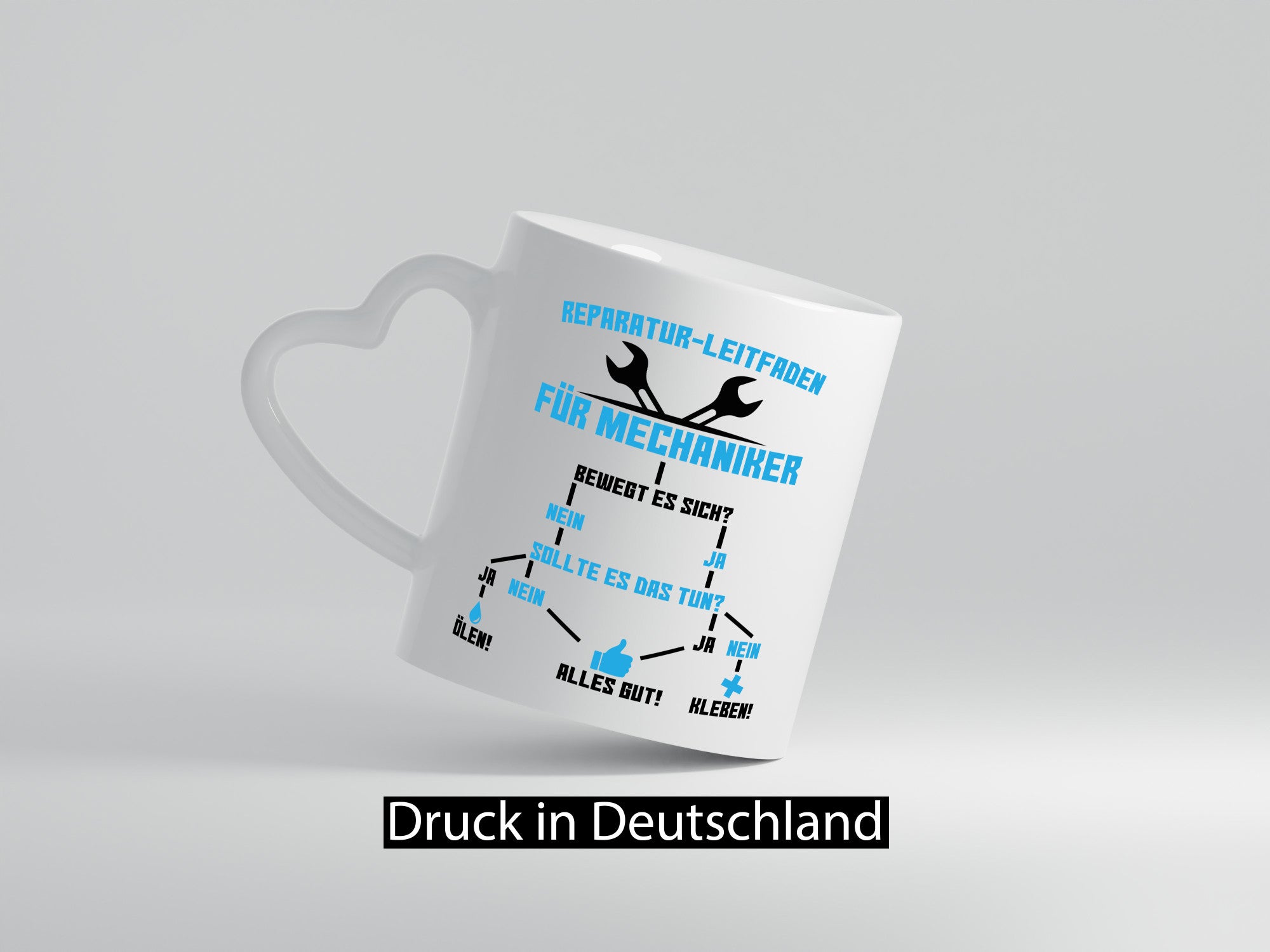 Mechaniker | Reparatur Autowerkstatt Ölen Kleben Geschenkidee Humor Tasse