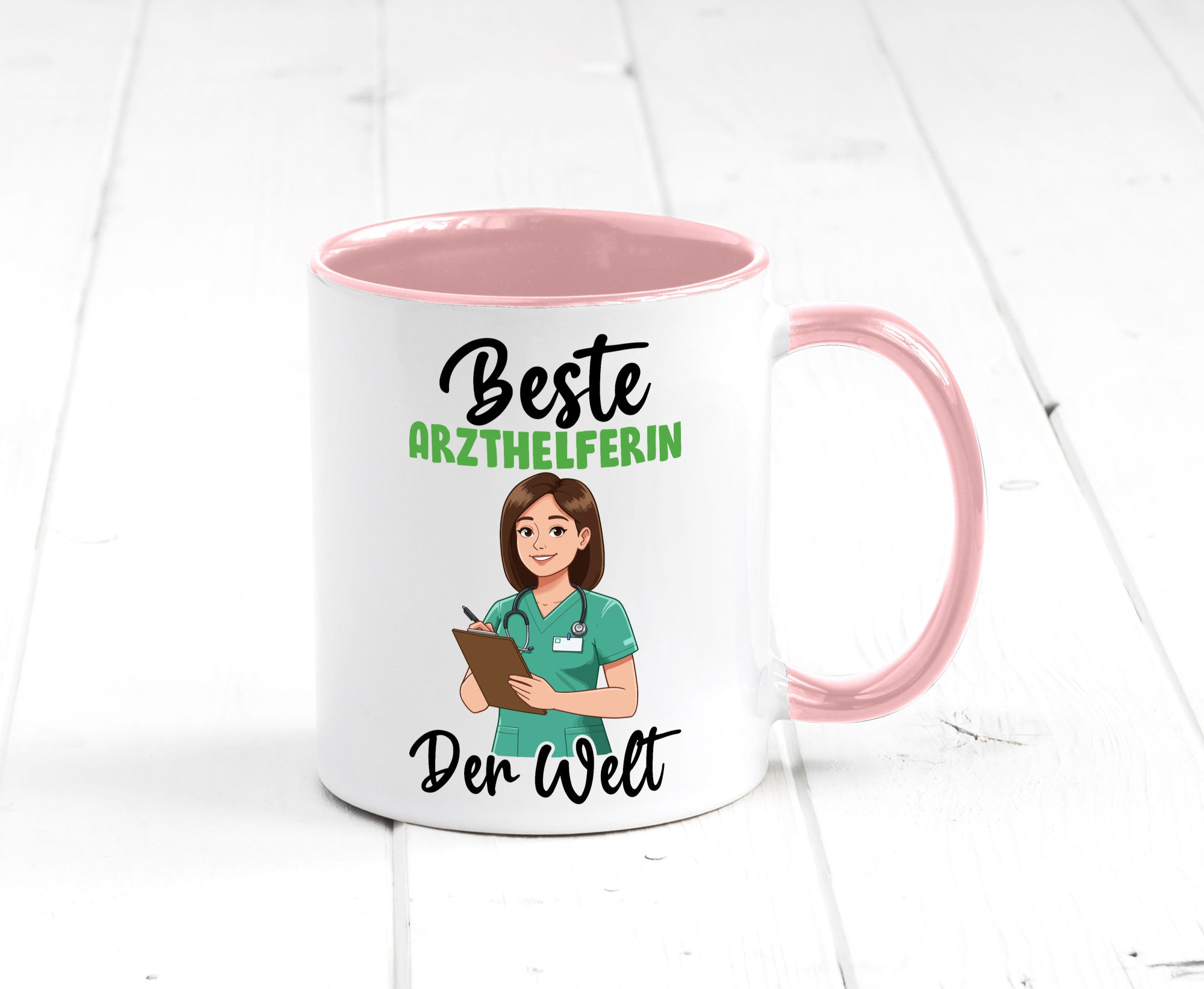 Beste Arzthelferin | Fachangestellte Medizin v2 Geschenkidee Humor Tasse