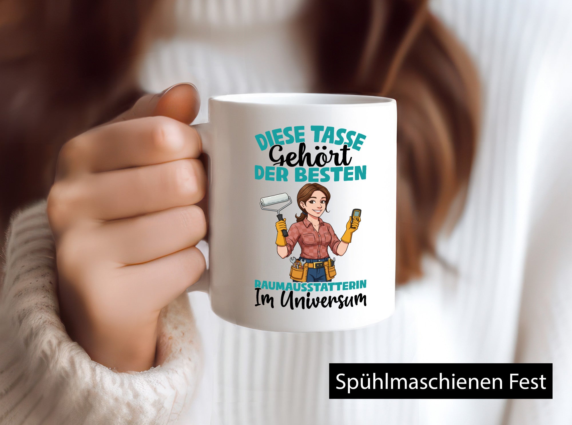 Im Universum: Raumausstatterin | Wohn Ausstatterin lustig Humor Geschenkidee