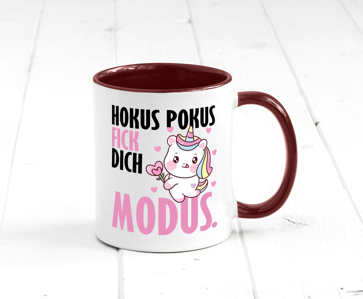 Hokus Pokus lustiger Spruch Geschenk Humor Geschenkidee Tasse
