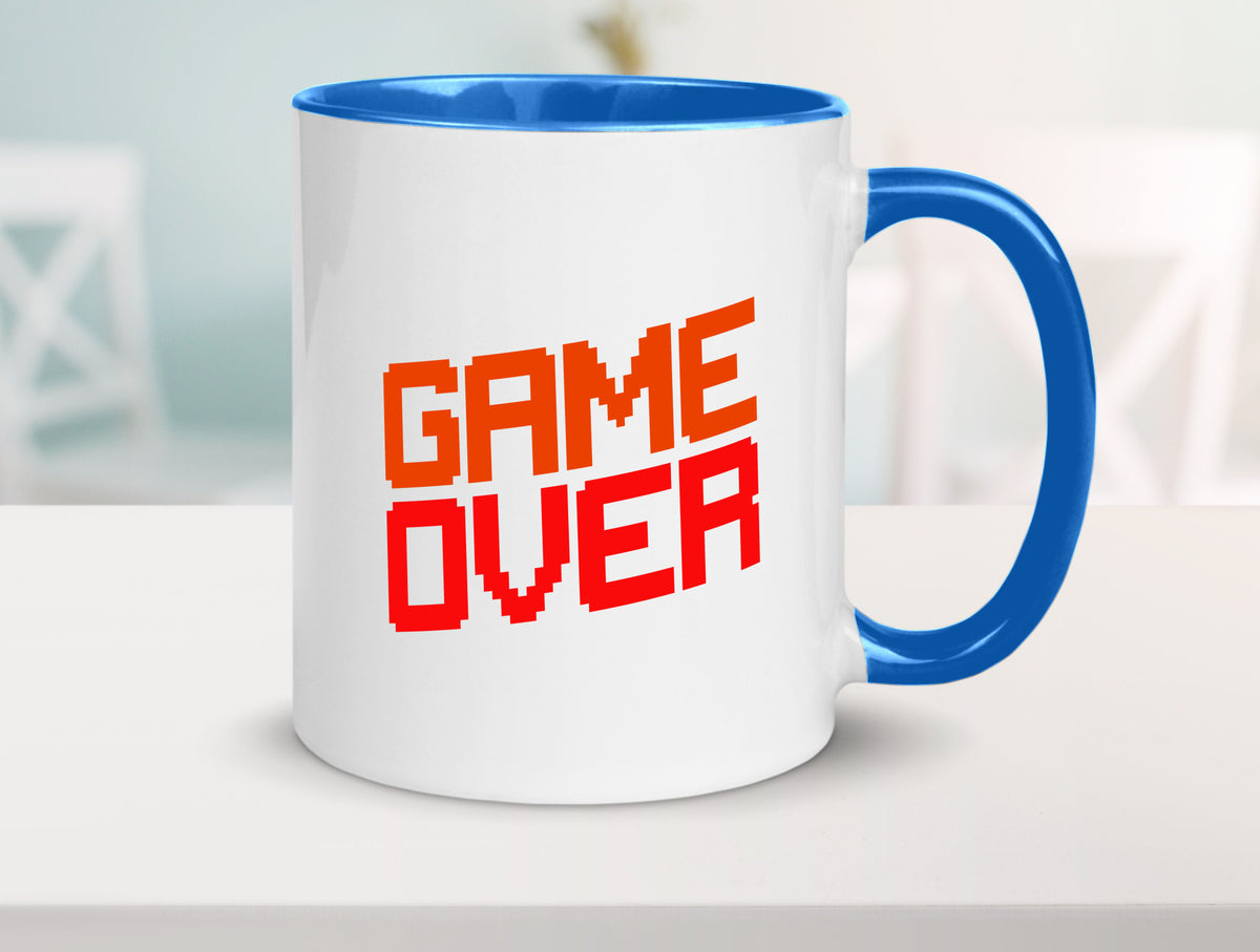 Game Over | Gamer Zocker Retro PC Nerd Pixel Geschenkidee Humor Tasse