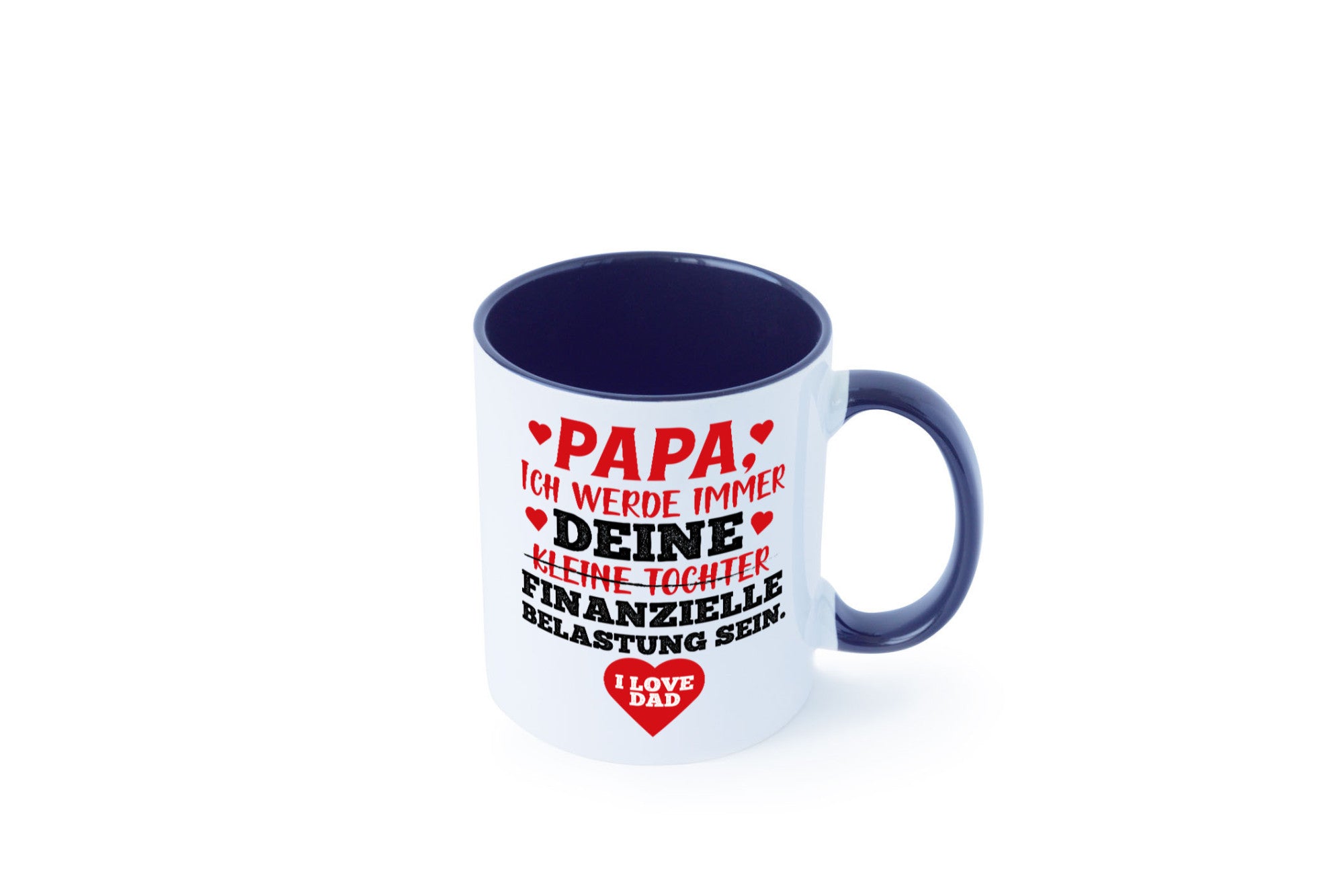 Finanzielle Belastung lustiger Spruch Geschenk Humor Geschenkidee Tasse