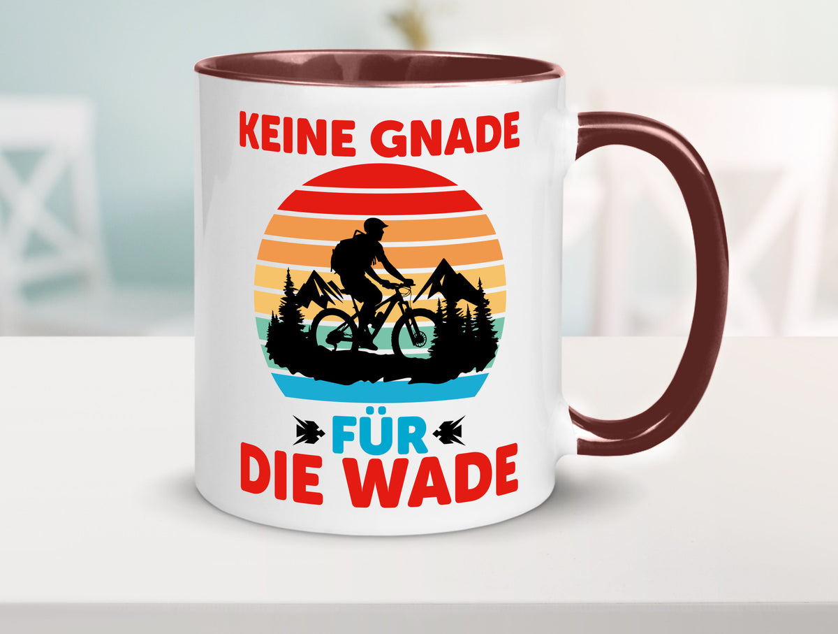 Keine Knade für die Wade | BMX Renrad Biker v2 lustig Humor Geschenkidee Tasse