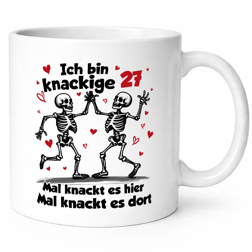 27. Geburtstag | Knackige 27 Ich bin alt v2 Humor Geschenkidee Tasse