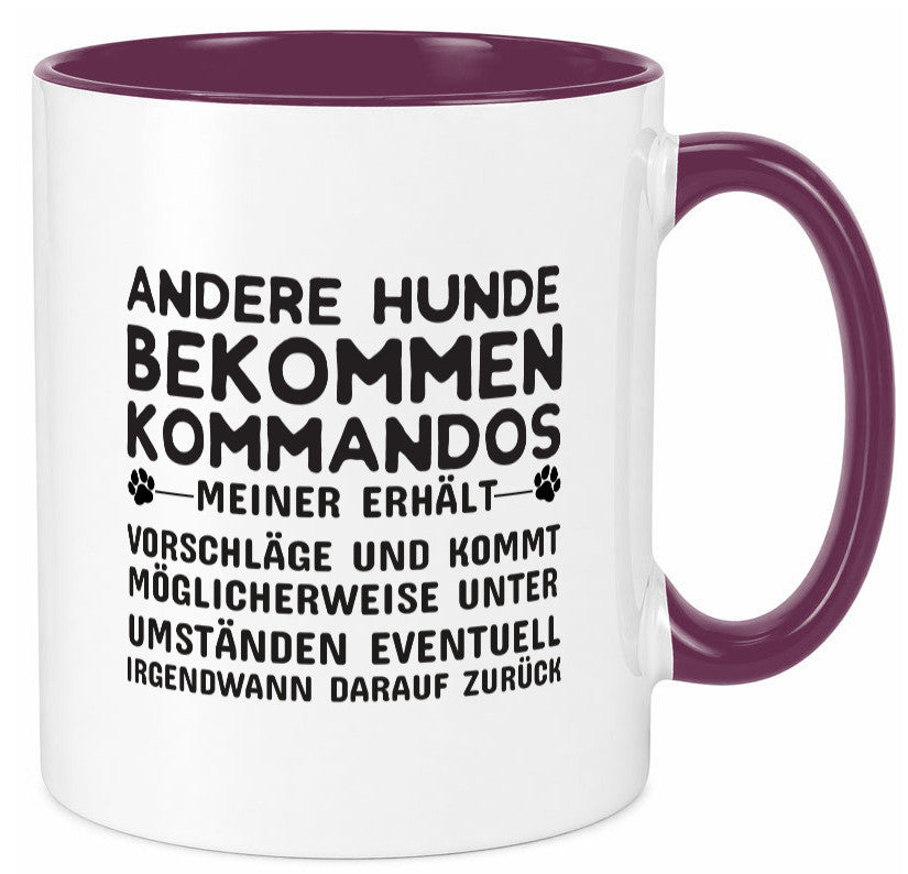 Hunde Training | Hundebesitzer Tasse Hundekommando lustig Tierliebhaber Humor