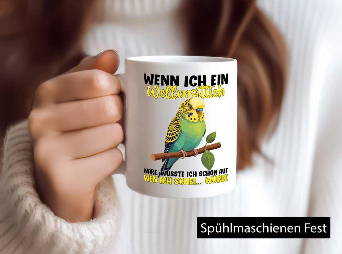 Wellensittich | Vogelbesitzer Humor Geschenkidee Tasse