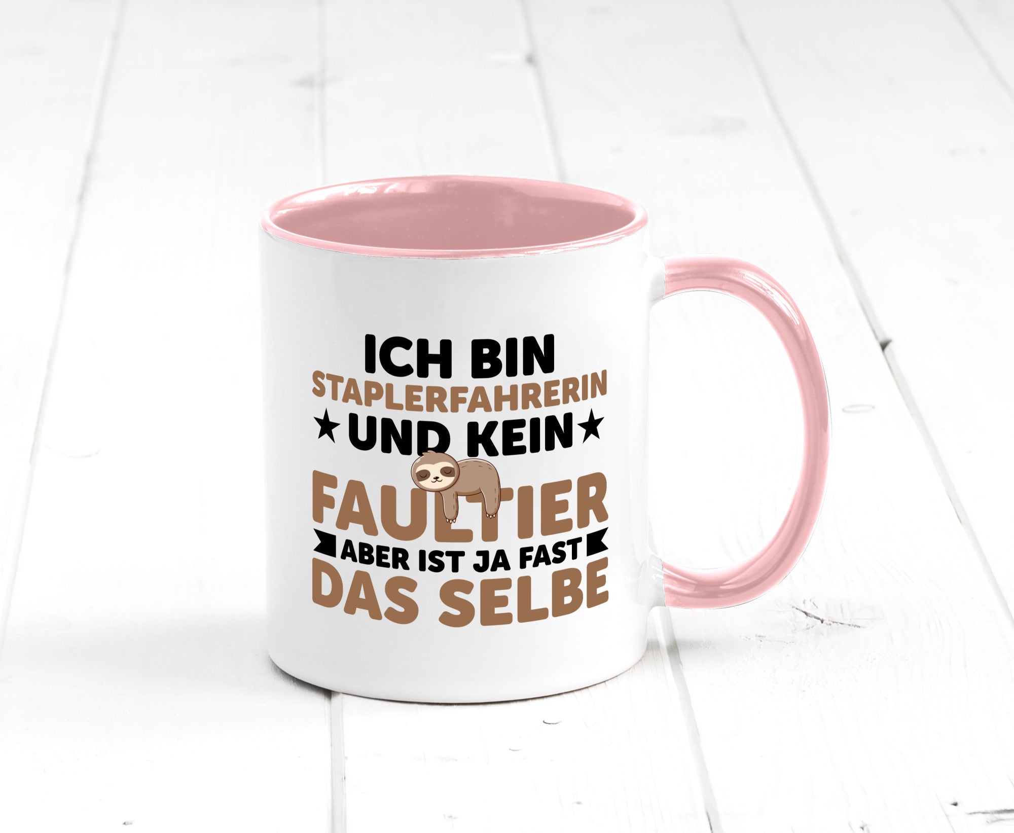 Ich bin kein Faultier: Staplerfahrerin | Gabelstapler lustiger Spruch Geschenk