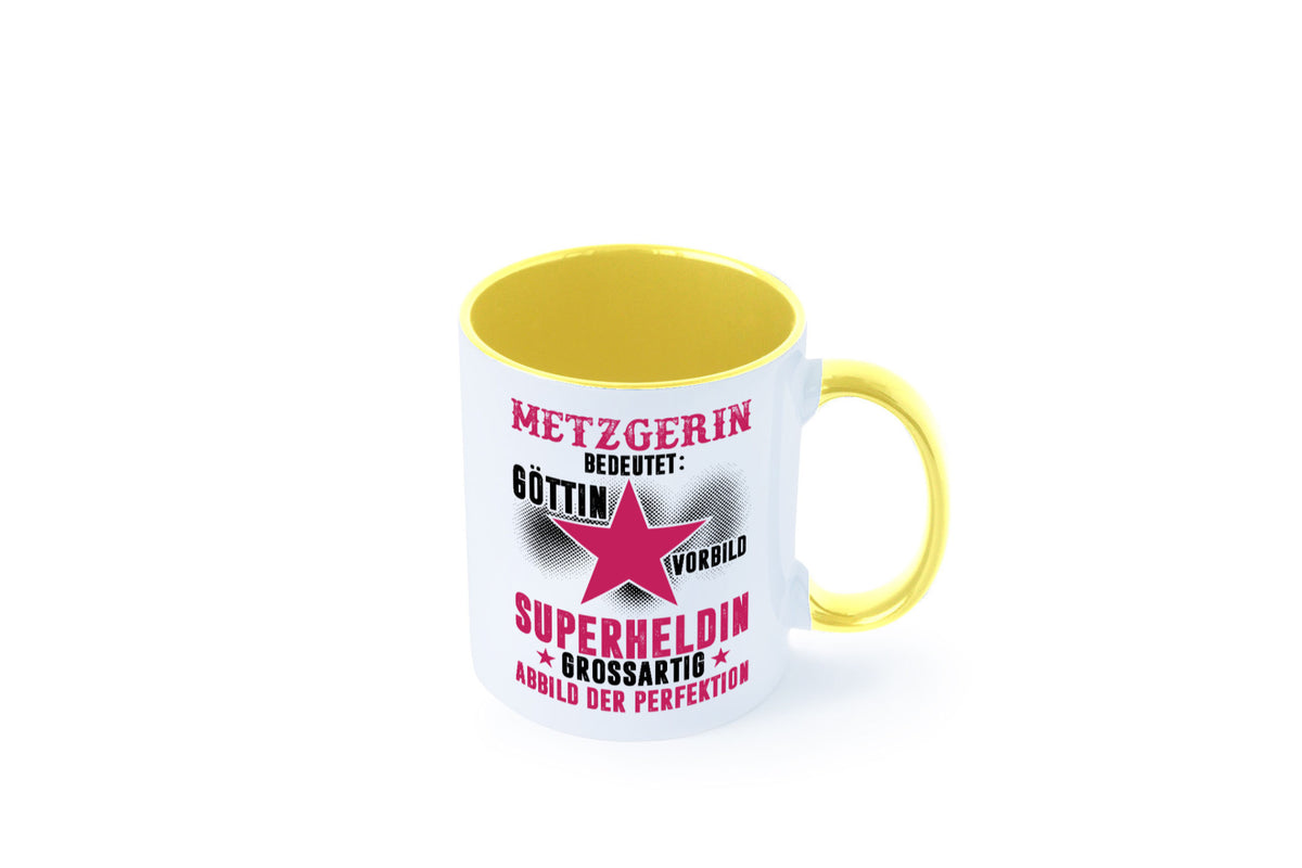 Bedeutung von Metzgerin | Fleischerin Geschenk Humor Geschenkidee lustiger Tasse