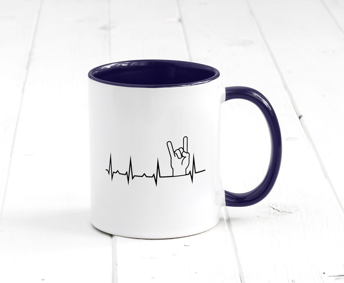 Heavy Metal Motiv | Rocker Musiker Rock Musik Geschenk Humor Geschenkidee Tasse