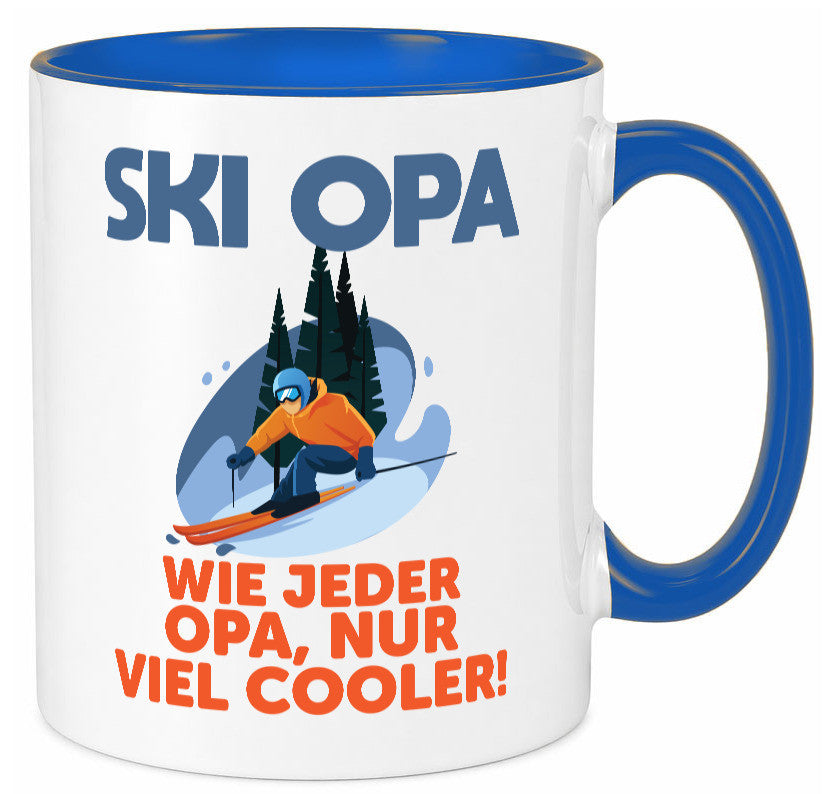 Ski Opa, normal, nur cooler | Skifahrer Bäume Schnee Geschenkidee Familie Humor