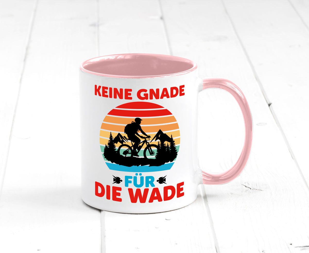 Keine Knade für die Wade | BMX Renrad Biker v2 lustig Humor Geschenkidee Tasse