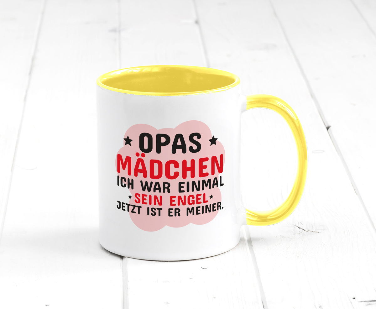 Opas Mädchen | Trauer Tasse Abschied Enkelin lustig Familie Geschenkidee