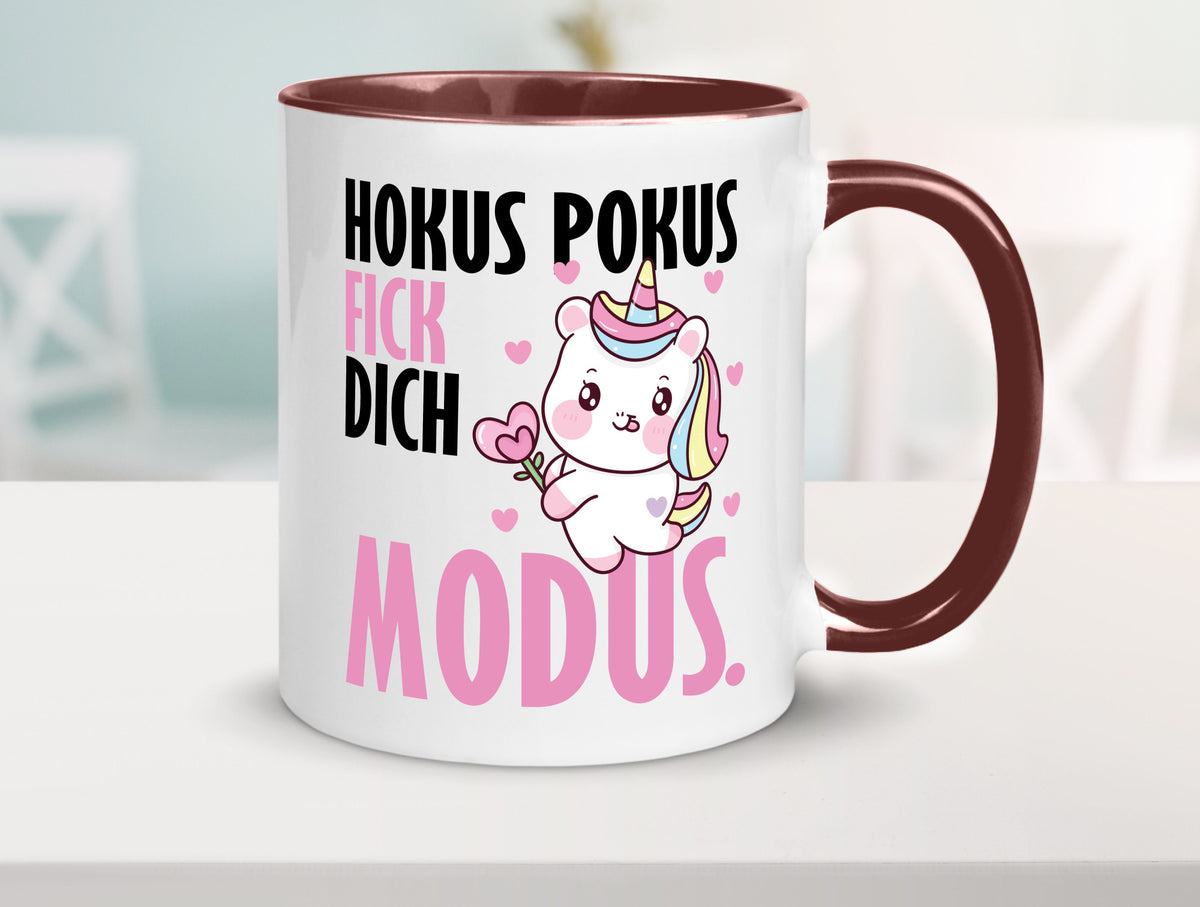 Hokus Pokus lustiger Spruch Geschenk Humor Geschenkidee Tasse