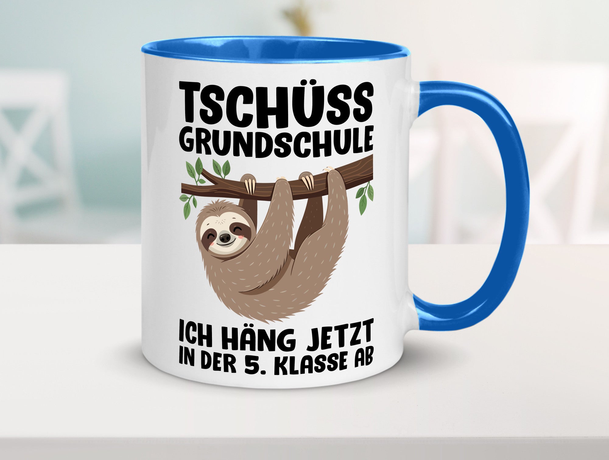 Tschüss Grundschule ich häng jetzt in der 5. Klasse ab Humor Geschenkidee Tasse