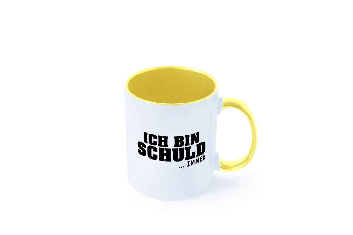 Ich bin Schuld | Schwarze Schaff lustig Humor Geschenkidee Geschenk Tasse
