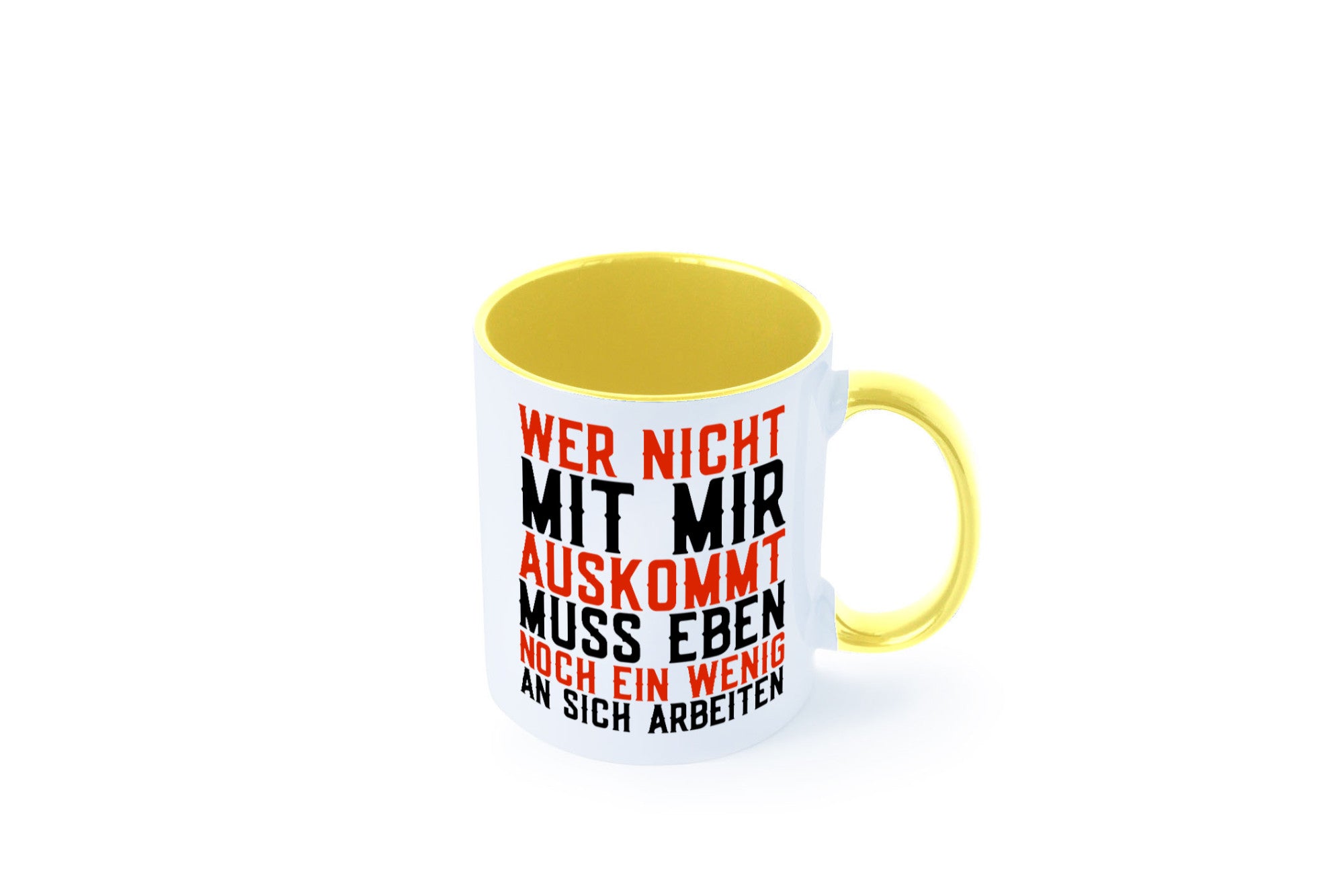 Wer nicht mit mir auskommt | Selbstbewusst witziger Spruch Geschenkidee Humor