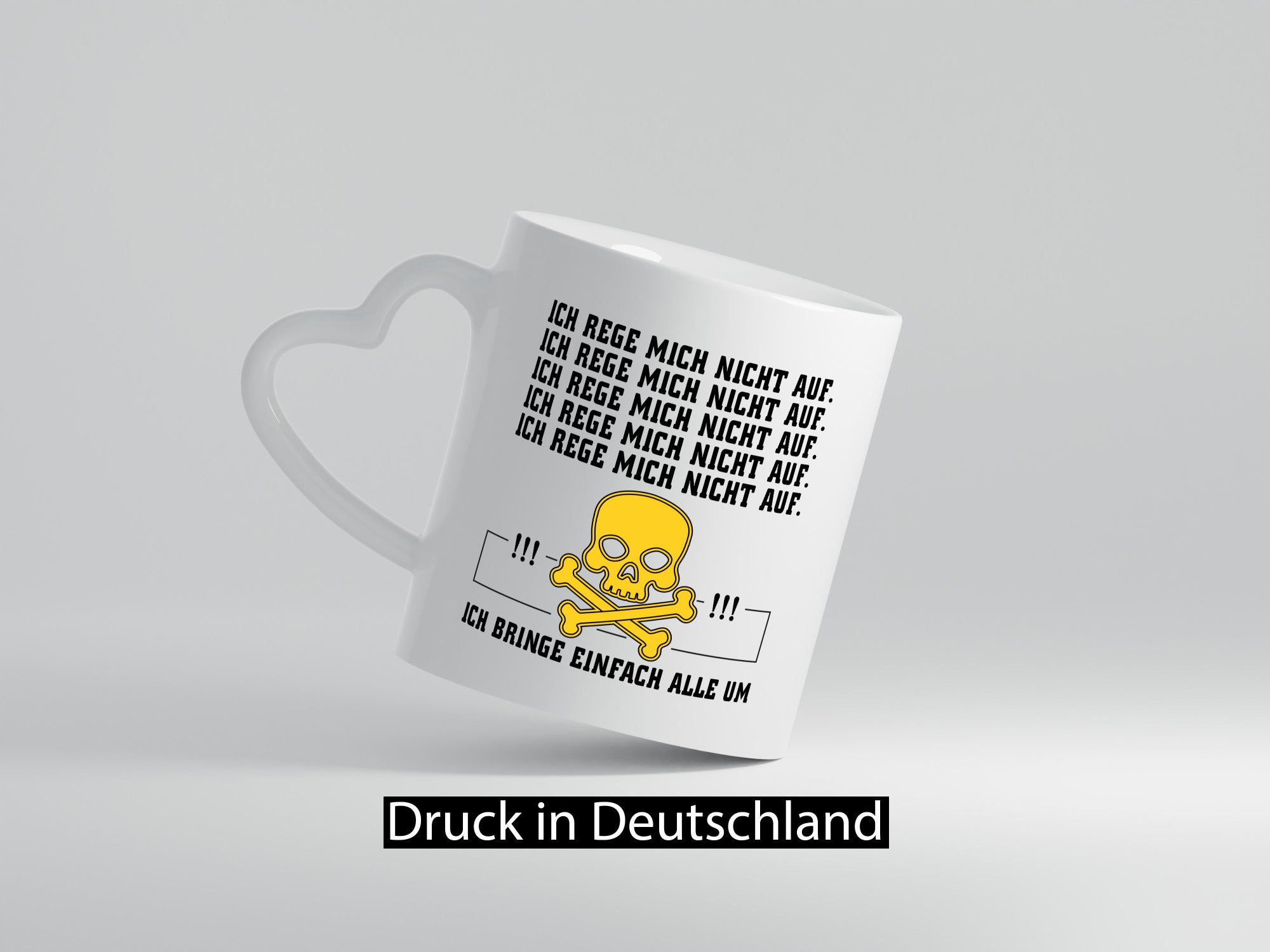 Ich reg mich nicht auf lustig Humor Geschenkidee Geschenk Tasse