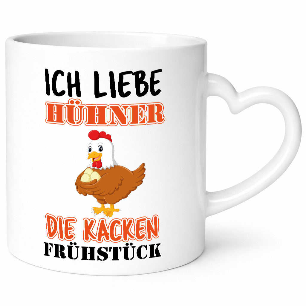 Ich liebe Hühner Humor Geschenkidee Tasse
