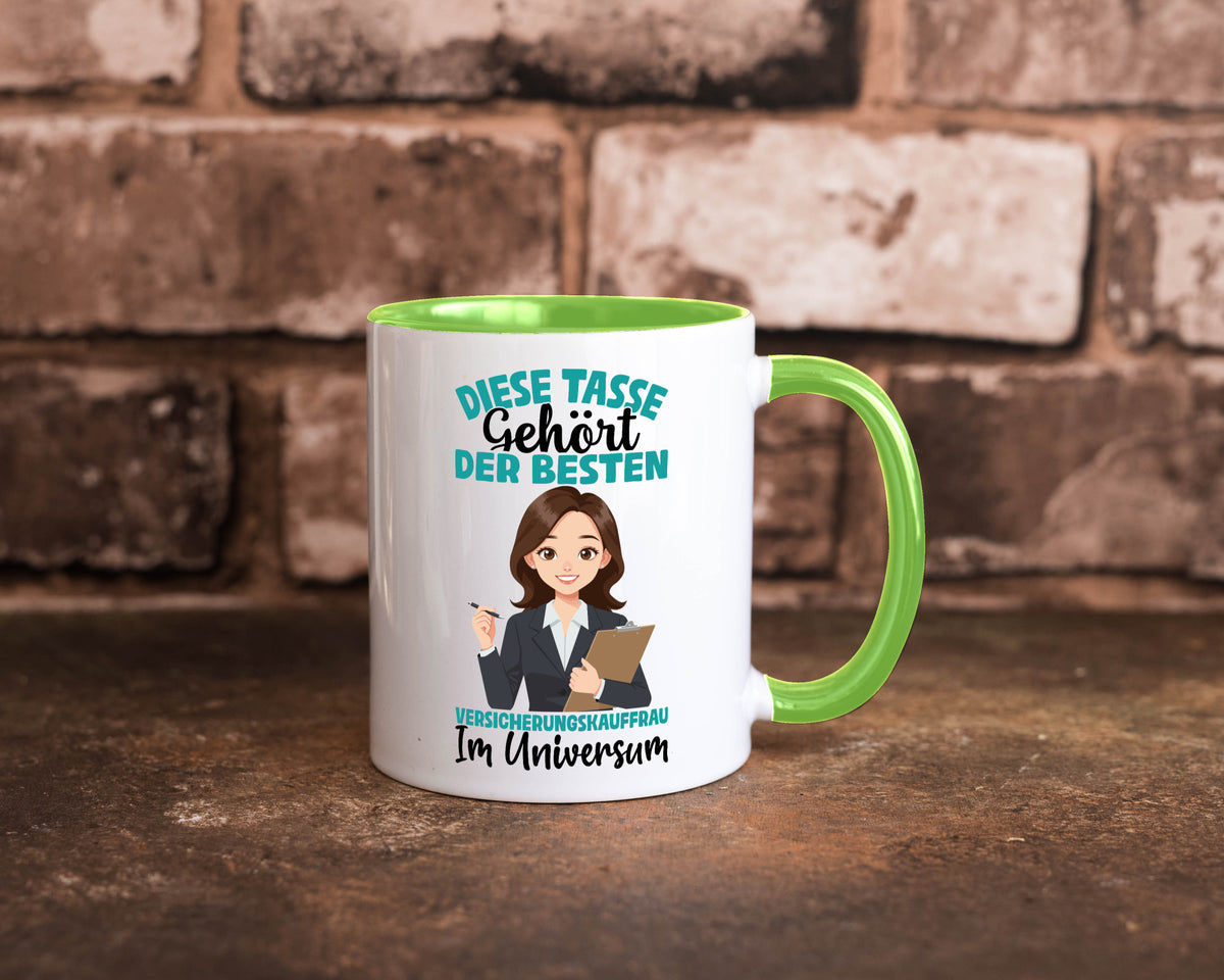 Im Universum: Versicherungskauffrau | Kauffrau lustig Humor Geschenkidee Tasse