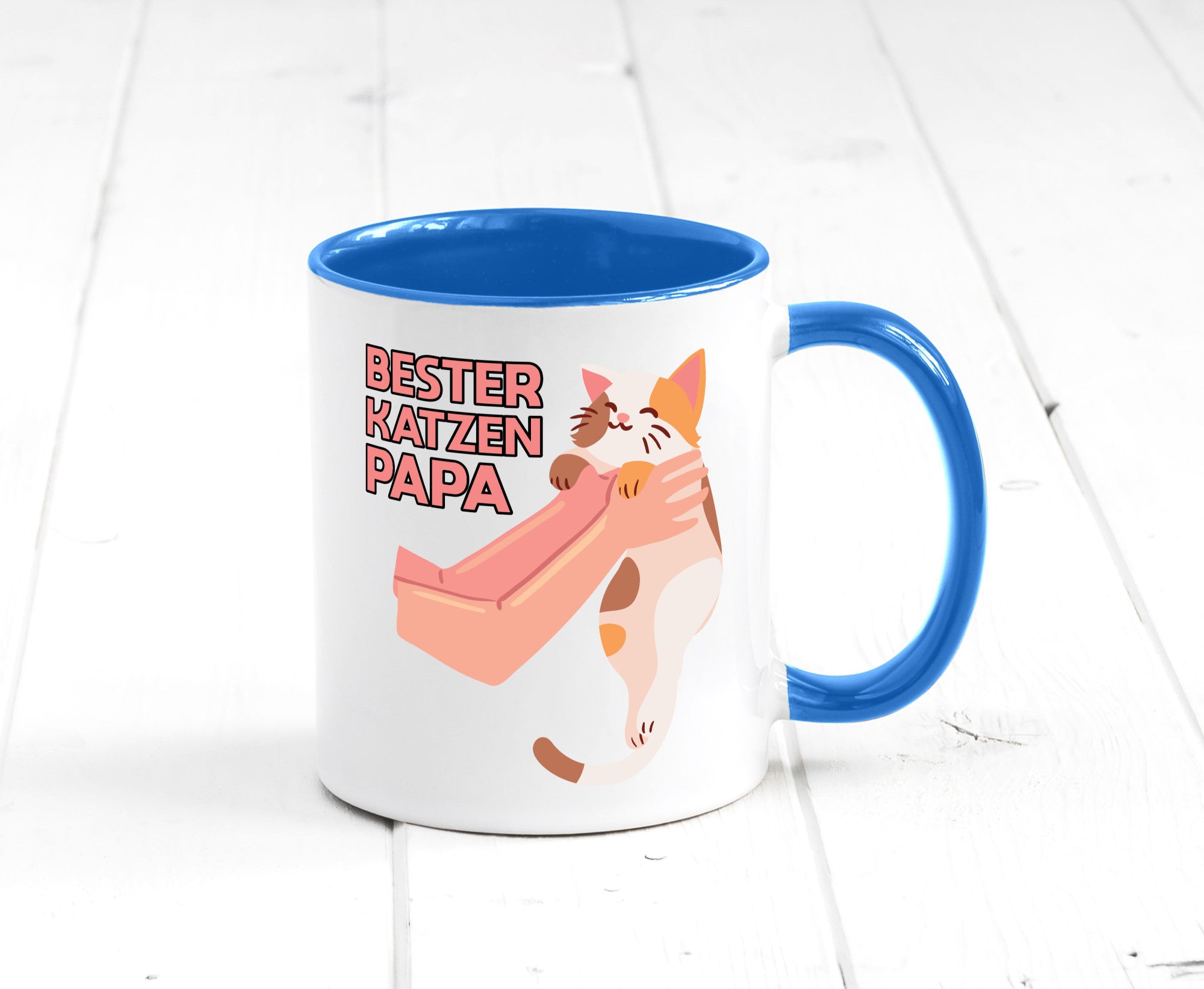 Bester Katzenpapa | Katze Gabel Geschenk Tierliebhaber Humor lustiger Spruch