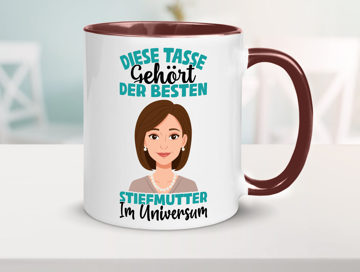 Im Universum: Stiefmutter | Stieftochter Beste Geschenk Familie Geschenkidee Tasse