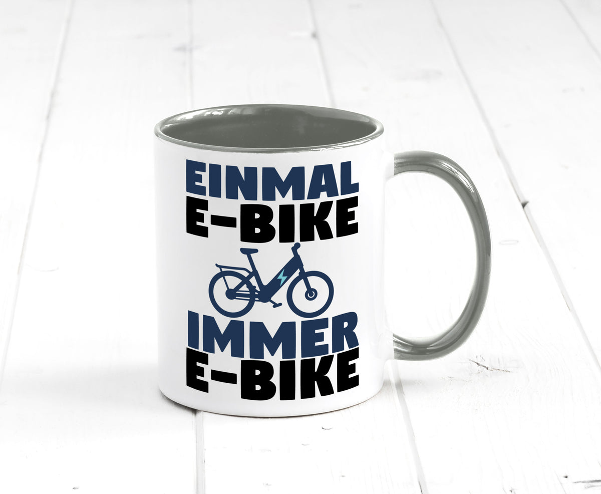 E-Bike Fahrer | Radfahrer Tasse Fahrrad Elektrorad lustiger Spruch Geschenk