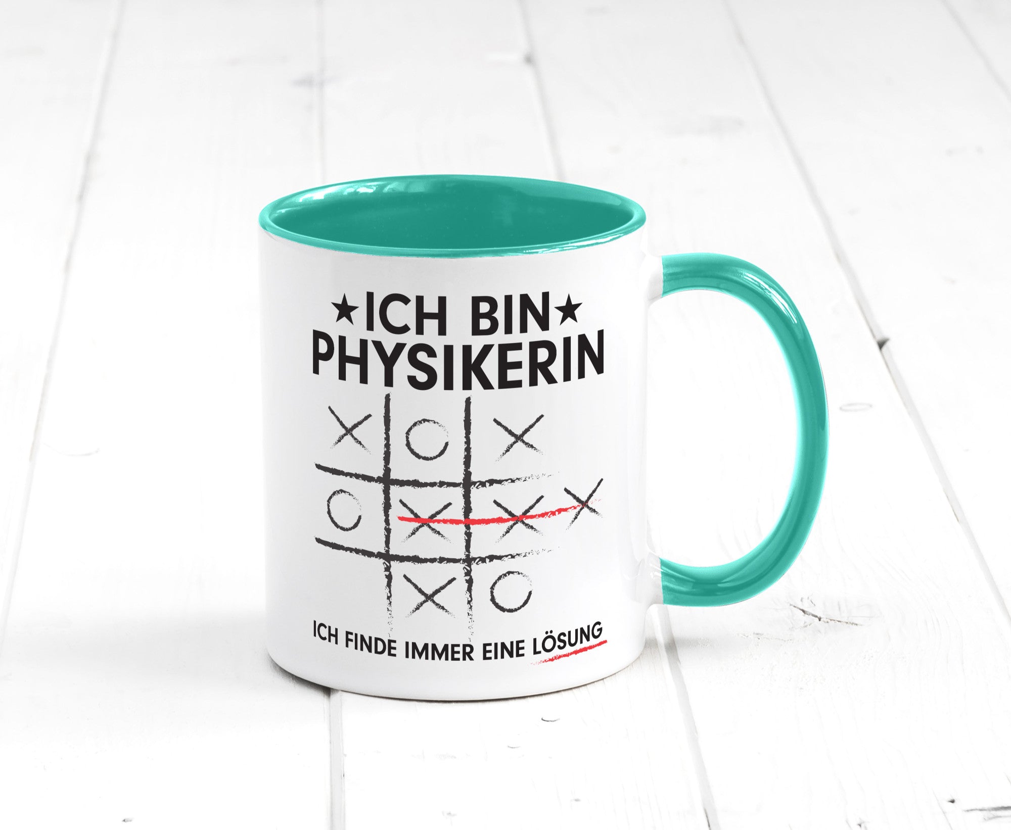 Löse Probleme: Physikerin | Physik Humor Geschenkidee Tasse