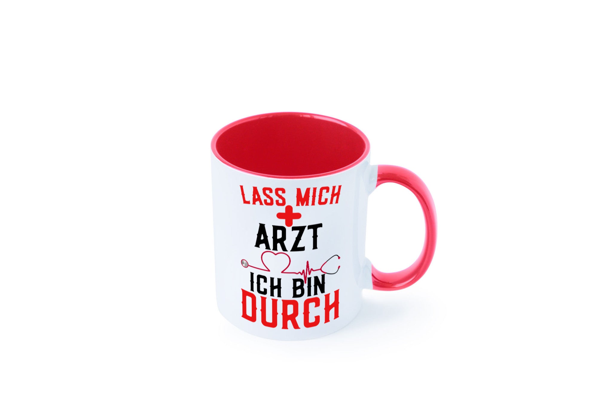 Arzt | Lass mich durch Herz Doktor Krankenhaus Puls Humor Geschenkidee Tasse