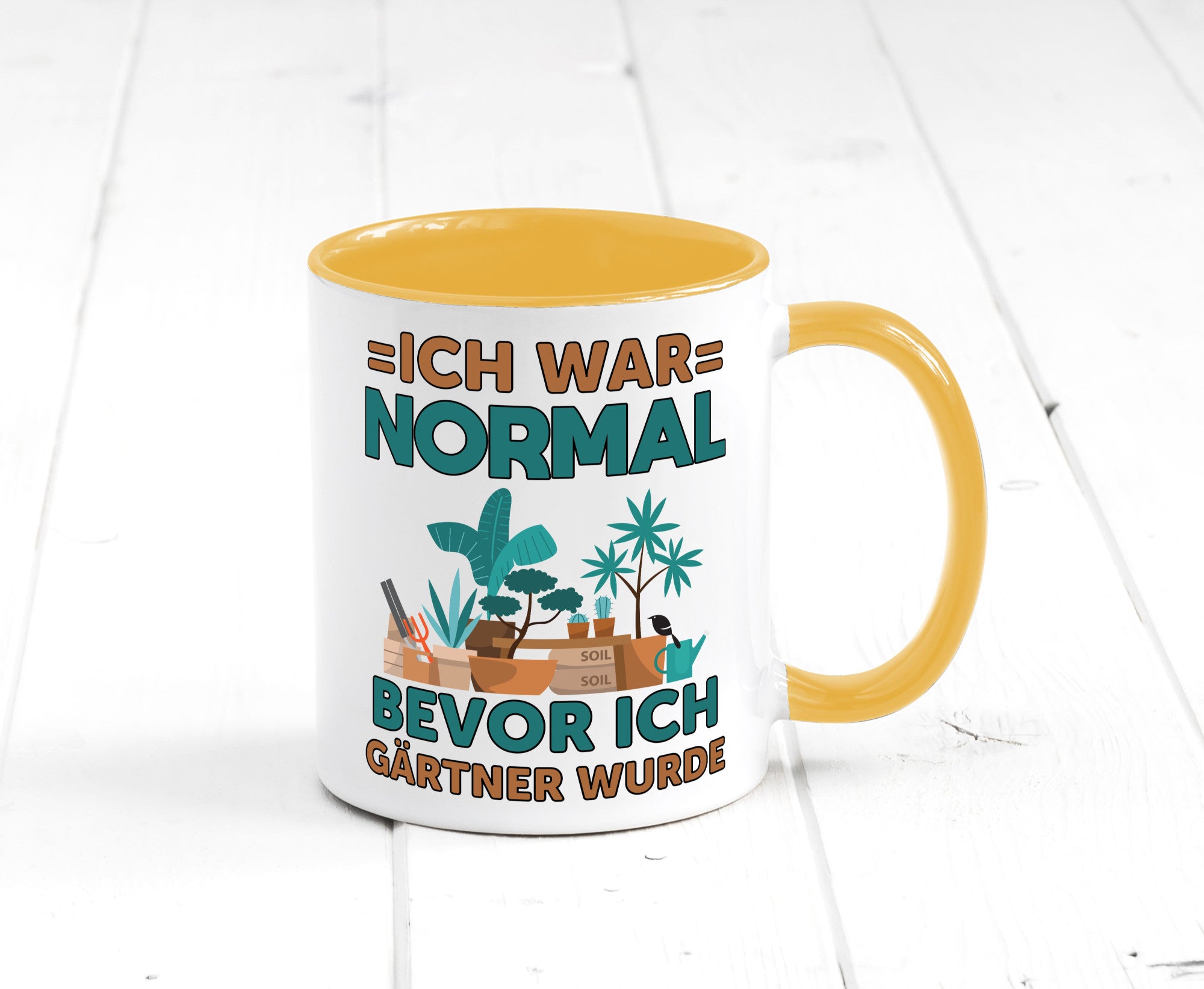 Ich war normal bevor Gärtner wurde | Garten lustiger Spruch Geschenk Humor