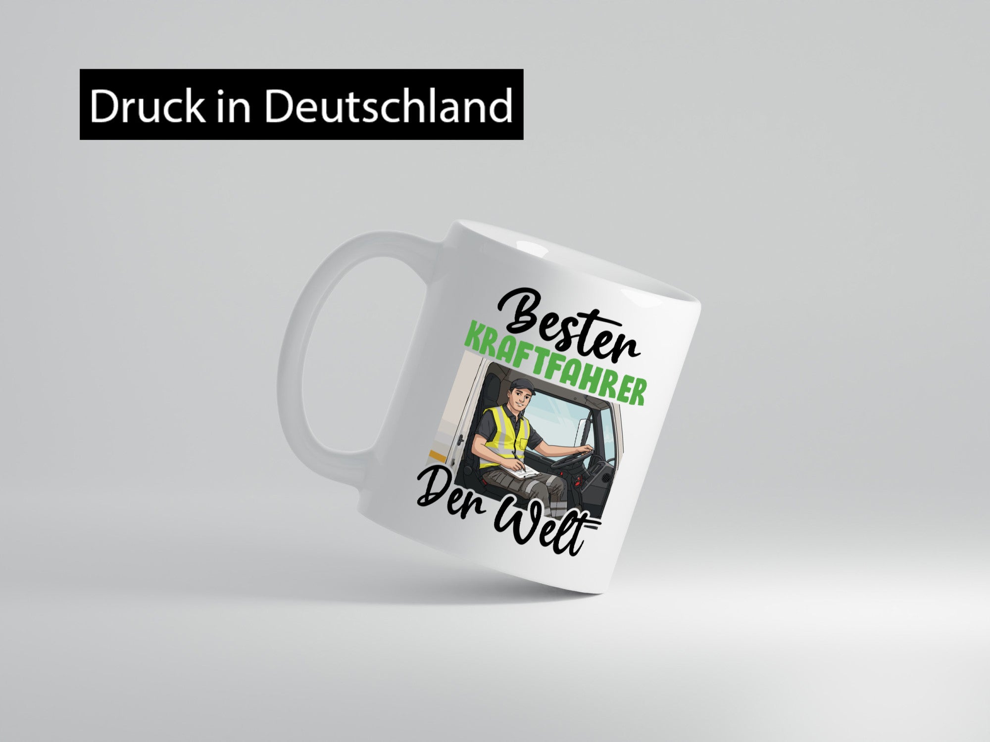 Bester Kraftfahrer | Lastwagen LKW Fahrer v2 Humor Geschenkidee Tasse