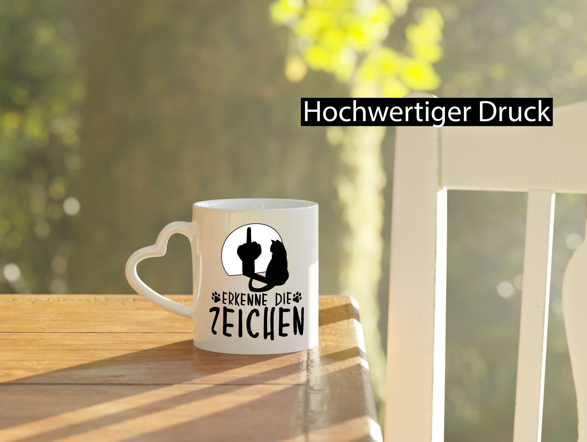 Erkenne die Zeichen | Katze Humor Tierliebhaber Geschenkidee Tasse