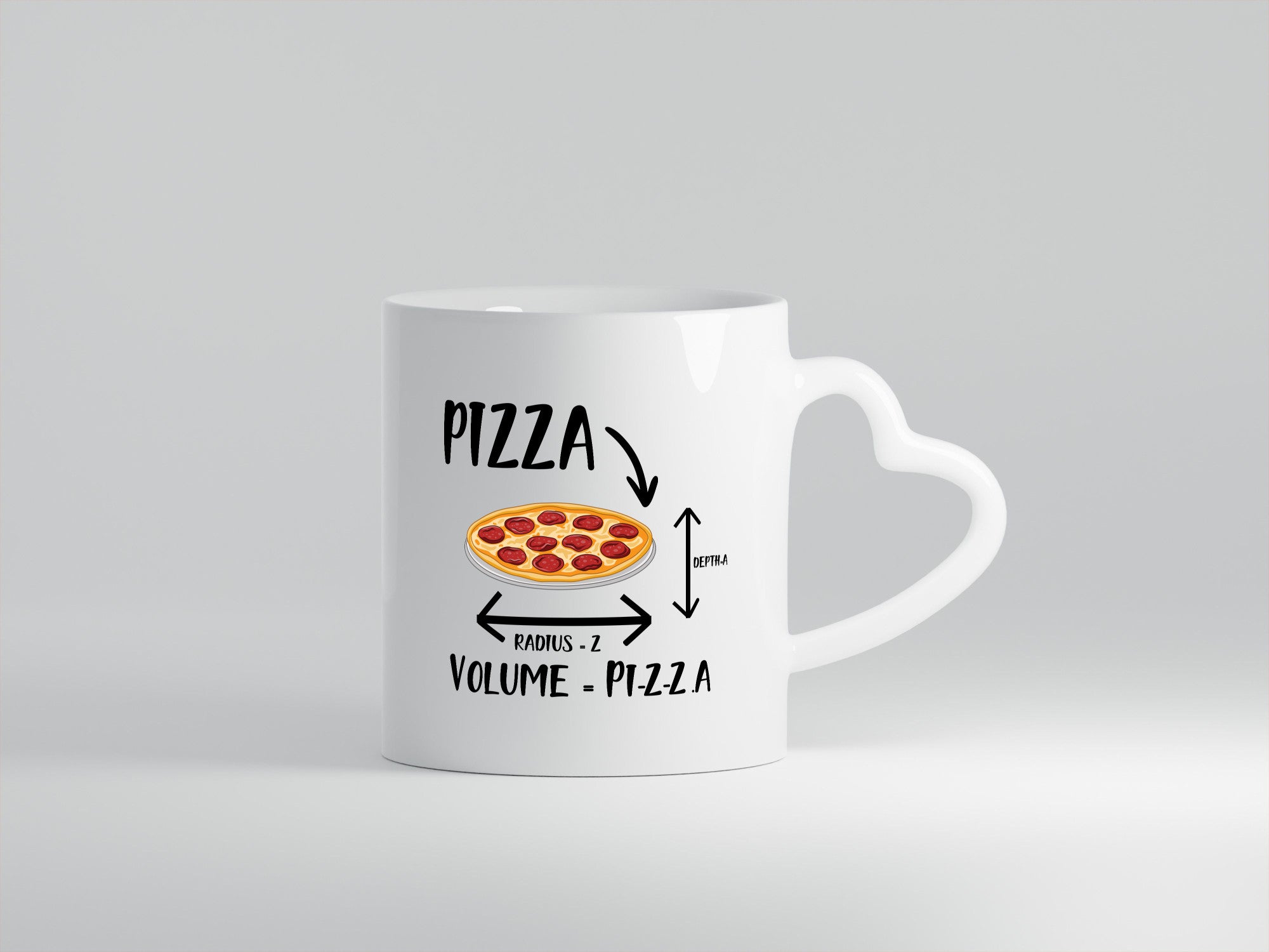 Mathe | Pizza Mathelehrer Lehrerin Kollege lustiger Spruch Geschenk Arbeit