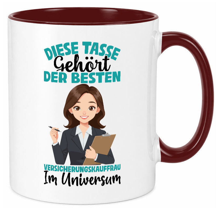 Im Universum: Versicherungskauffrau | Kauffrau lustig Humor Geschenkidee Tasse